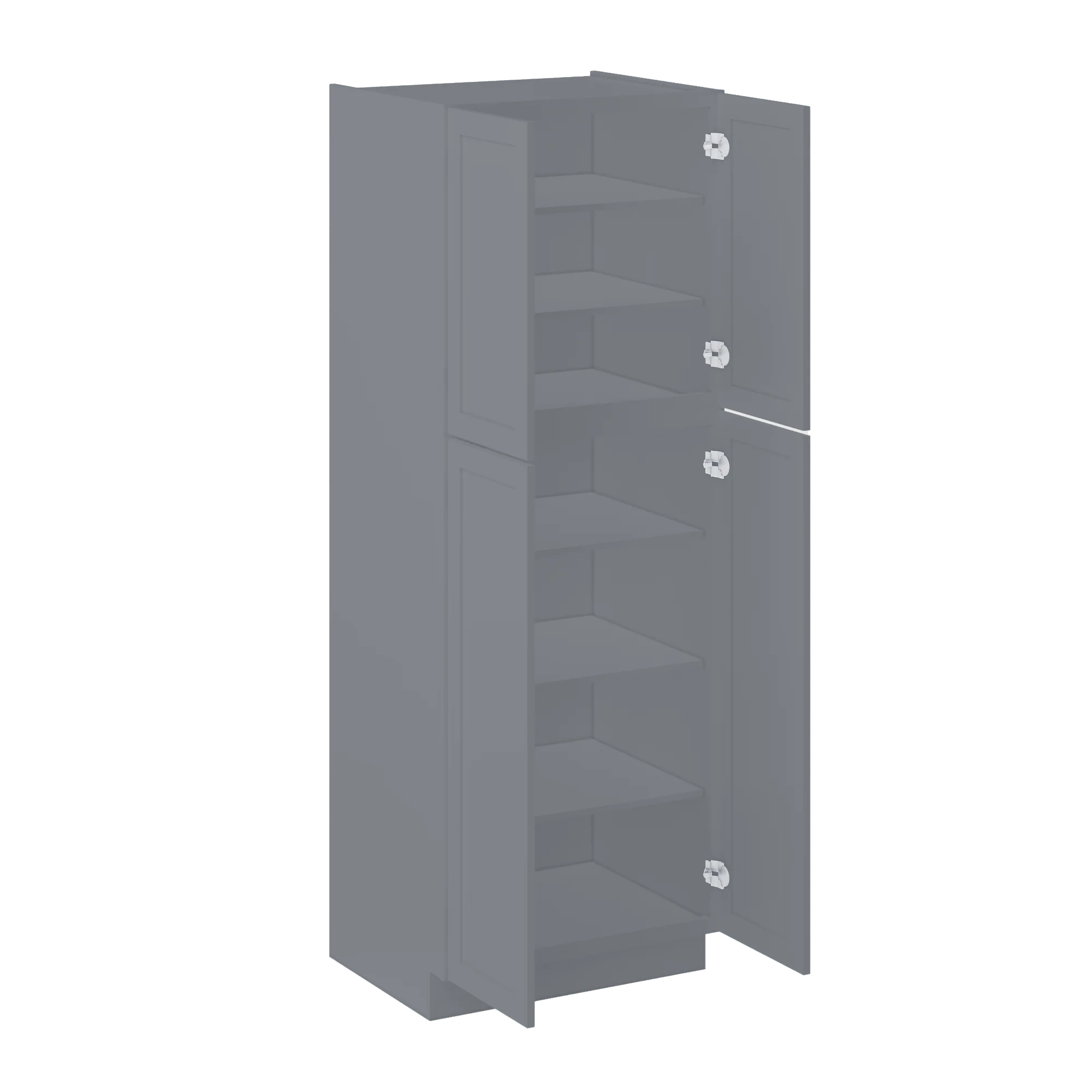 Utility Kitchen Cabinet U3084 Colonial Gray 30”W x 84”H x 24”D - Image 4