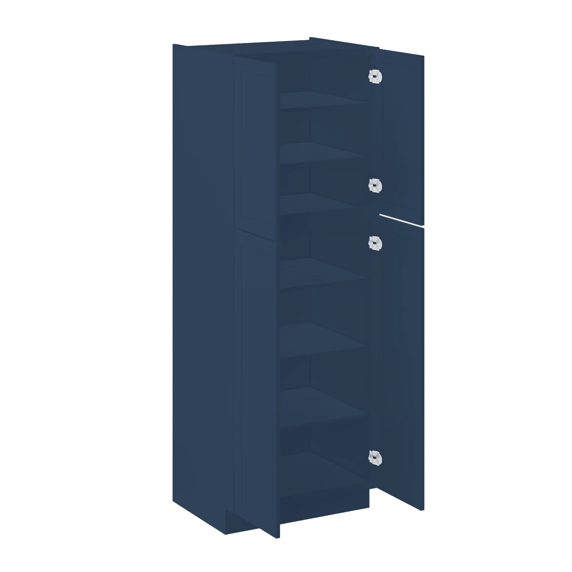 Utility Kitchen Cabinet U3084 Danbury Blue 30"W x 84 H x 24 D - Image 4