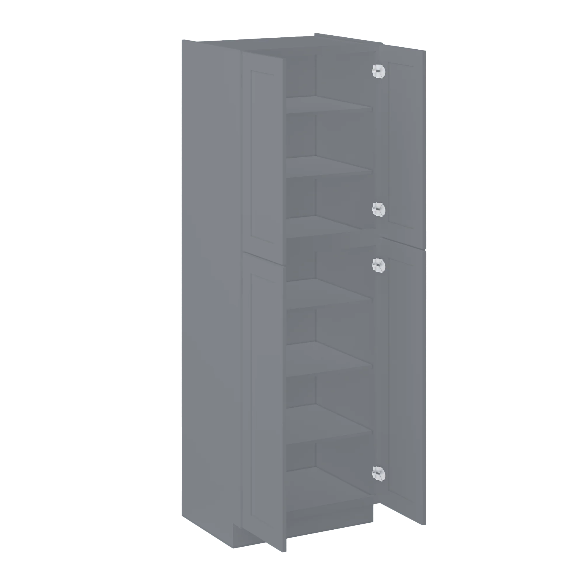 Utility Kitchen Cabinet U3090 Colonial Gray LessCare 30 in. width 90 in. height 24 in. depth - Image 4