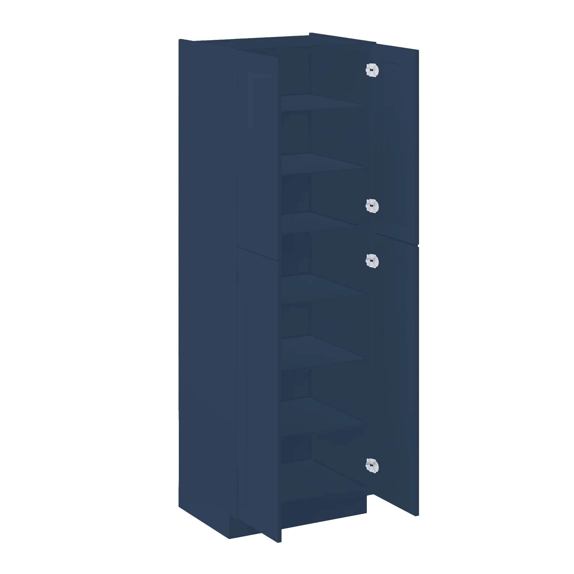 Utility Kitchen Cabinet U3090 Danbury Blue LessCare 30 in. width 90 in. height 24 in. depth - Image 3