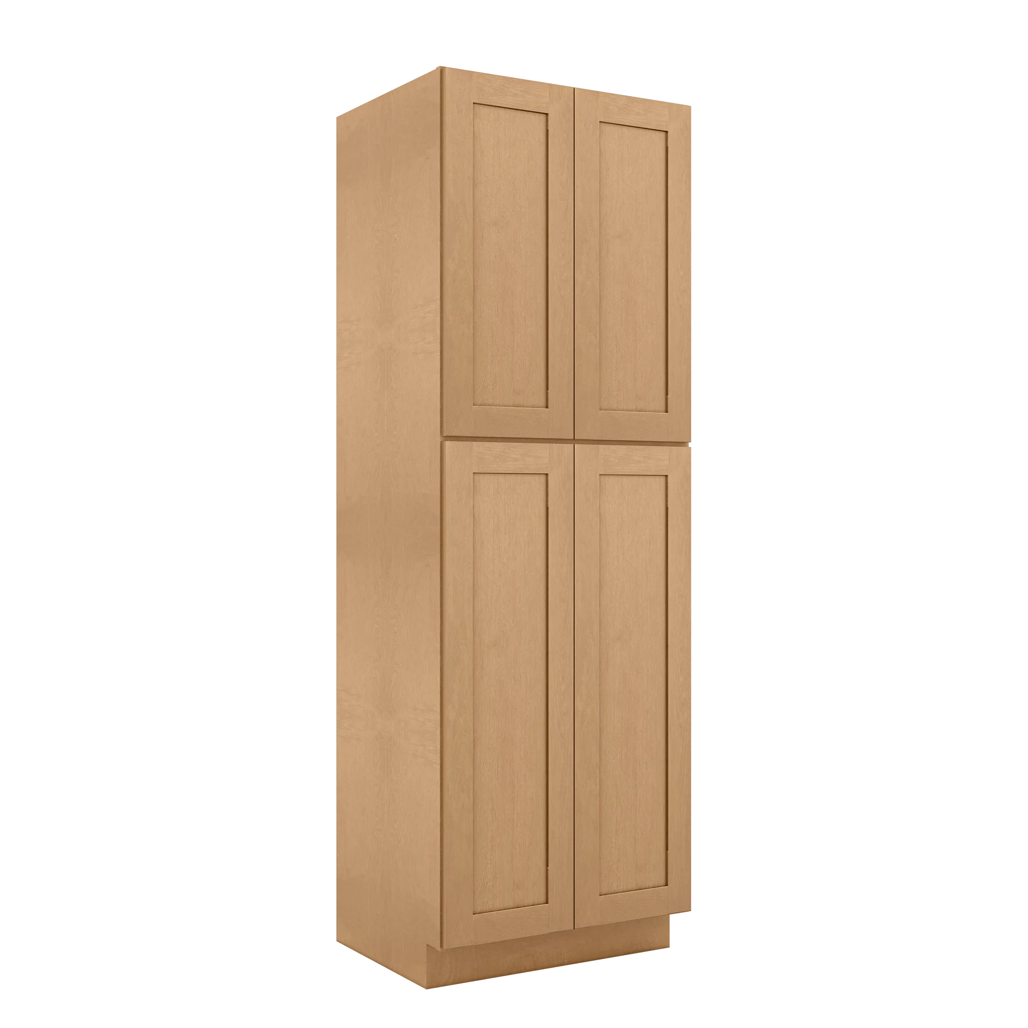 Utility Kitchen Cabinet U3090 Shaker Toffee LessCare 30 in. width 90 in. height 24 in. depth - Image 2