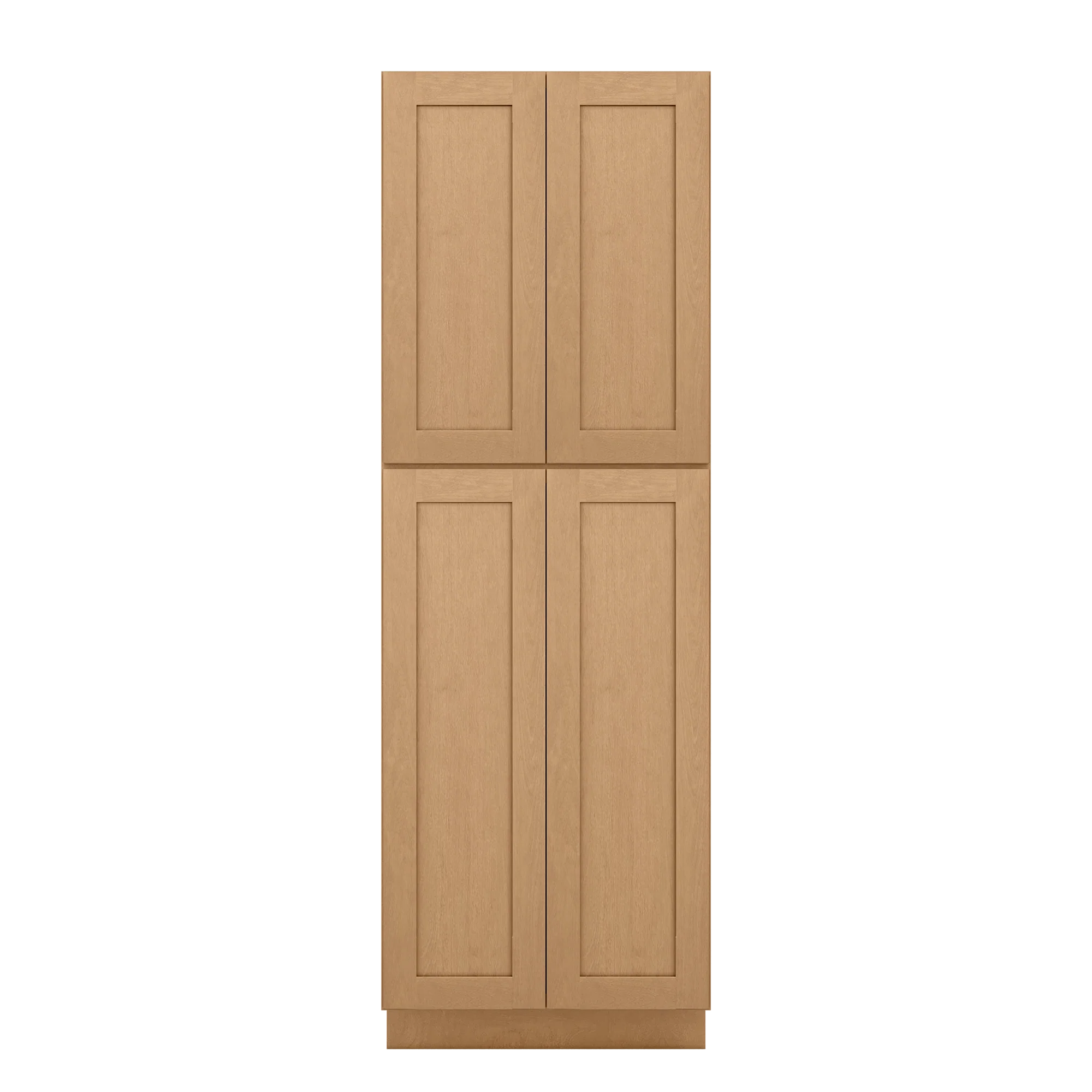 Utility Kitchen Cabinet U3090 Shaker Toffee LessCare 30 in. width 90 in. height 24 in. depth - Image 3