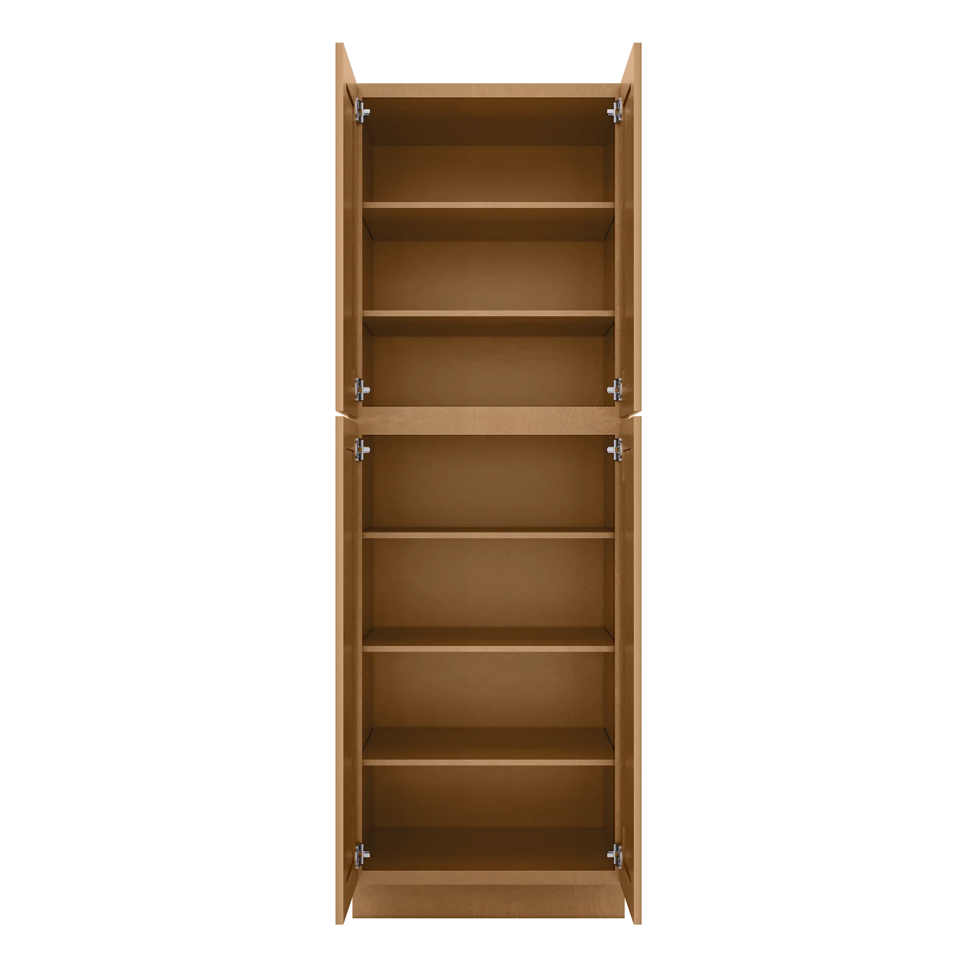 Utility Kitchen Cabinet U3090 Shaker Toffee LessCare 30 in. width 90 in. height 24 in. depth - Image 5