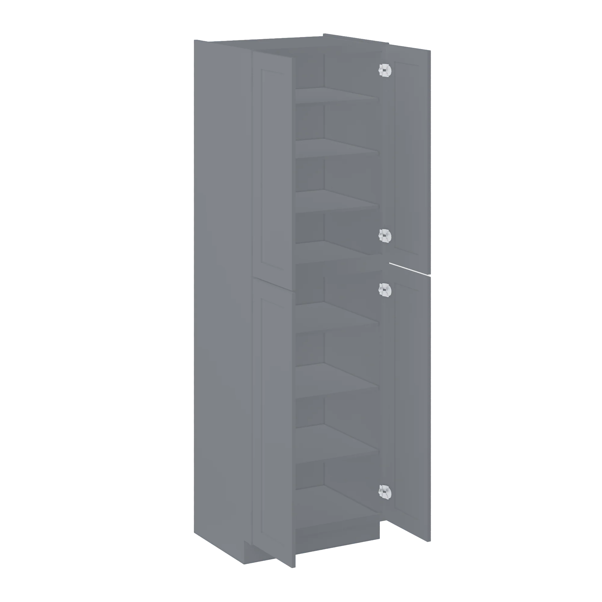 Utility Kitchen Cabinet U3096 Colonial Gray 30"W x 84"H x 24"D - Image 4