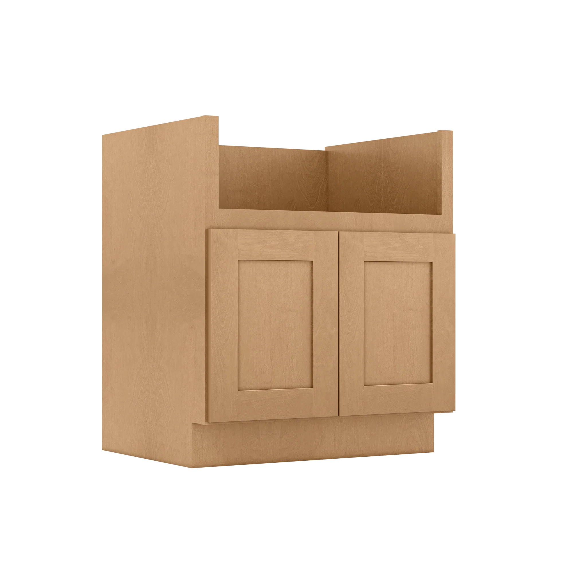 30"W Farmhouse Sink Base Cabinet Shaker Toffee - Image 2