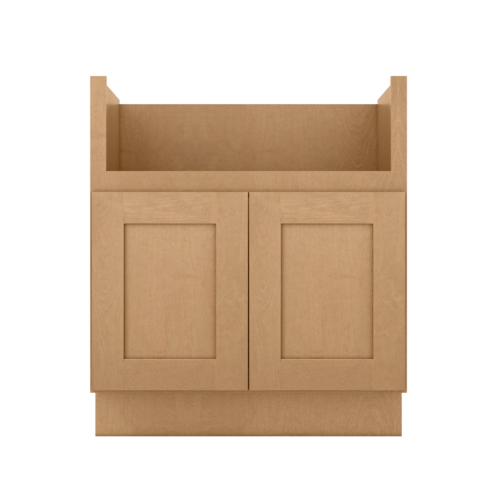 30"W Farmhouse Sink Base Cabinet Shaker Toffee - Image 3