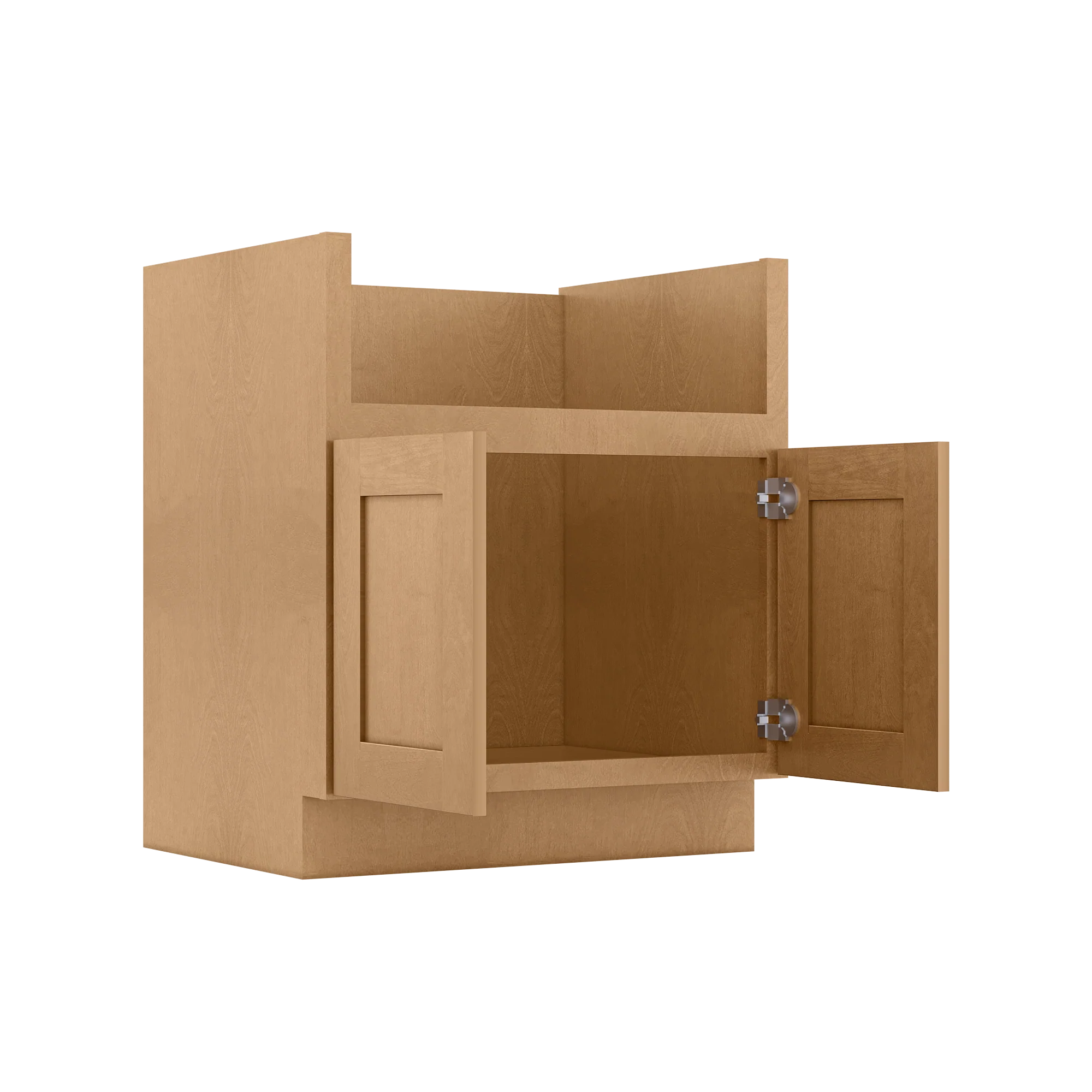 30"W Farmhouse Sink Base Cabinet Shaker Toffee - Image 4