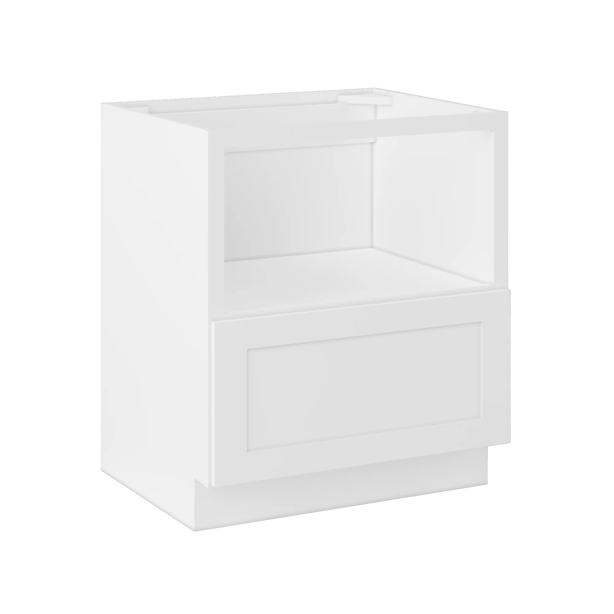 Base microwave cabinet with one drawer BMC30 Alpina White LessCare 30 in. width 34.5 in. height 24 in. depth - Image 2