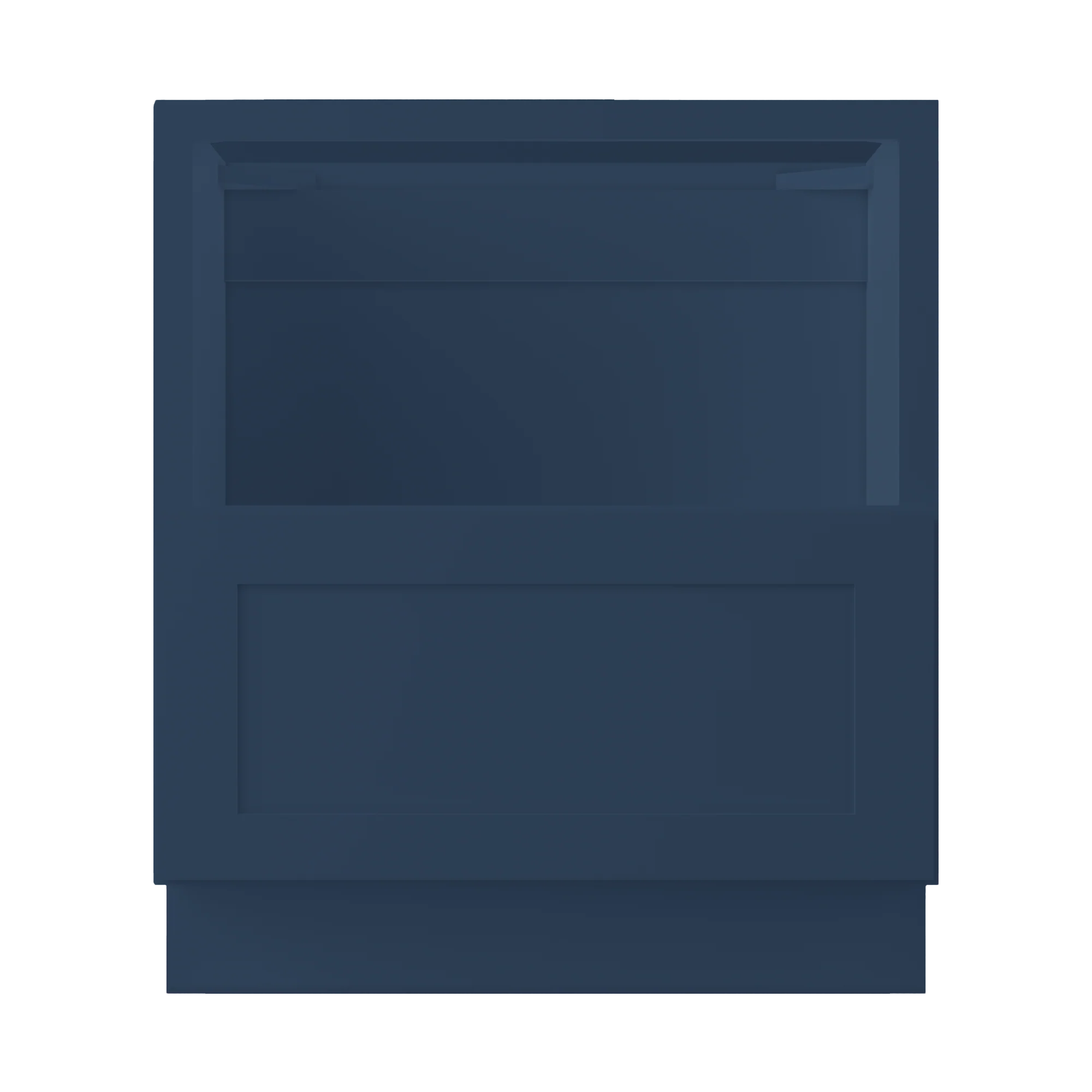 Base microwave cabinet with one drawer BMC30 Danbury Blue LessCare 30 in. width 34.5 in. height 24 in. depth - Image 3