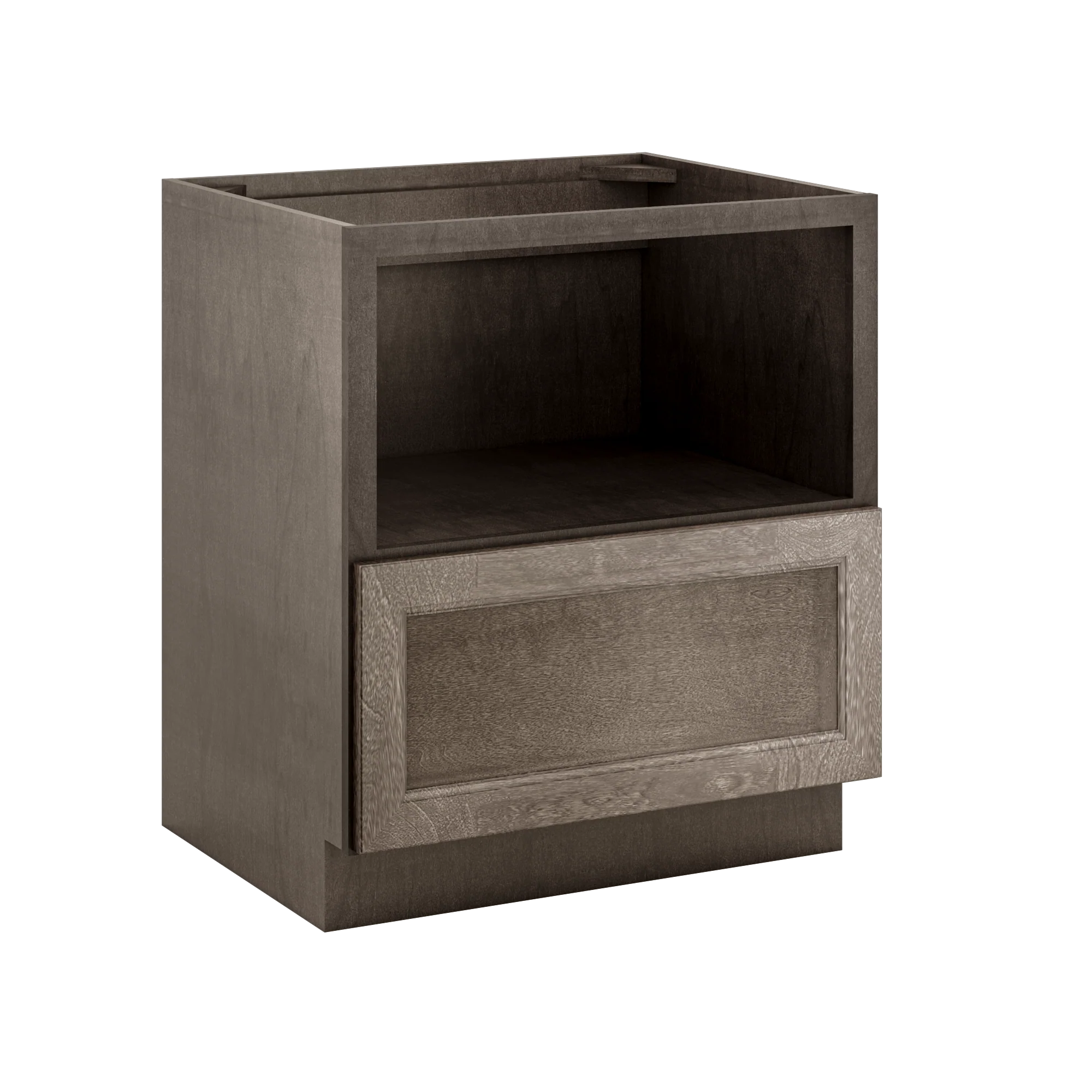 Base microwave cabinet with one drawer BMC30 Milan Slate LessCare 30 in. width 34.5 in. height 24 in. depth - Image 2