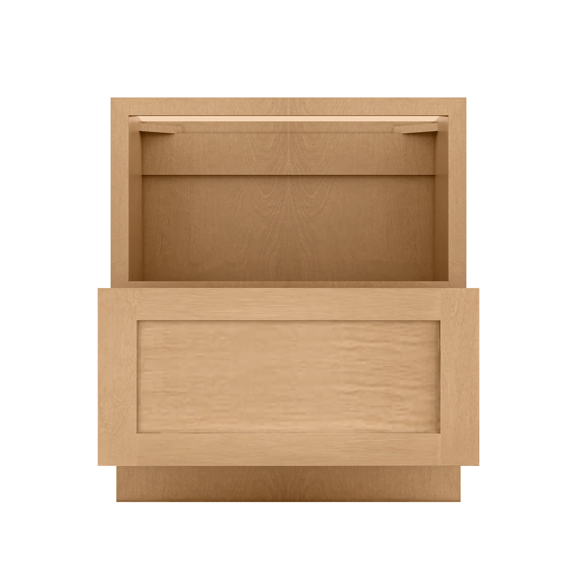Base microwave cabinet with one drawer BMC30 Shaker Toffee LessCare 30 in. width 34.5 in. height 24 in. depth - Image 5