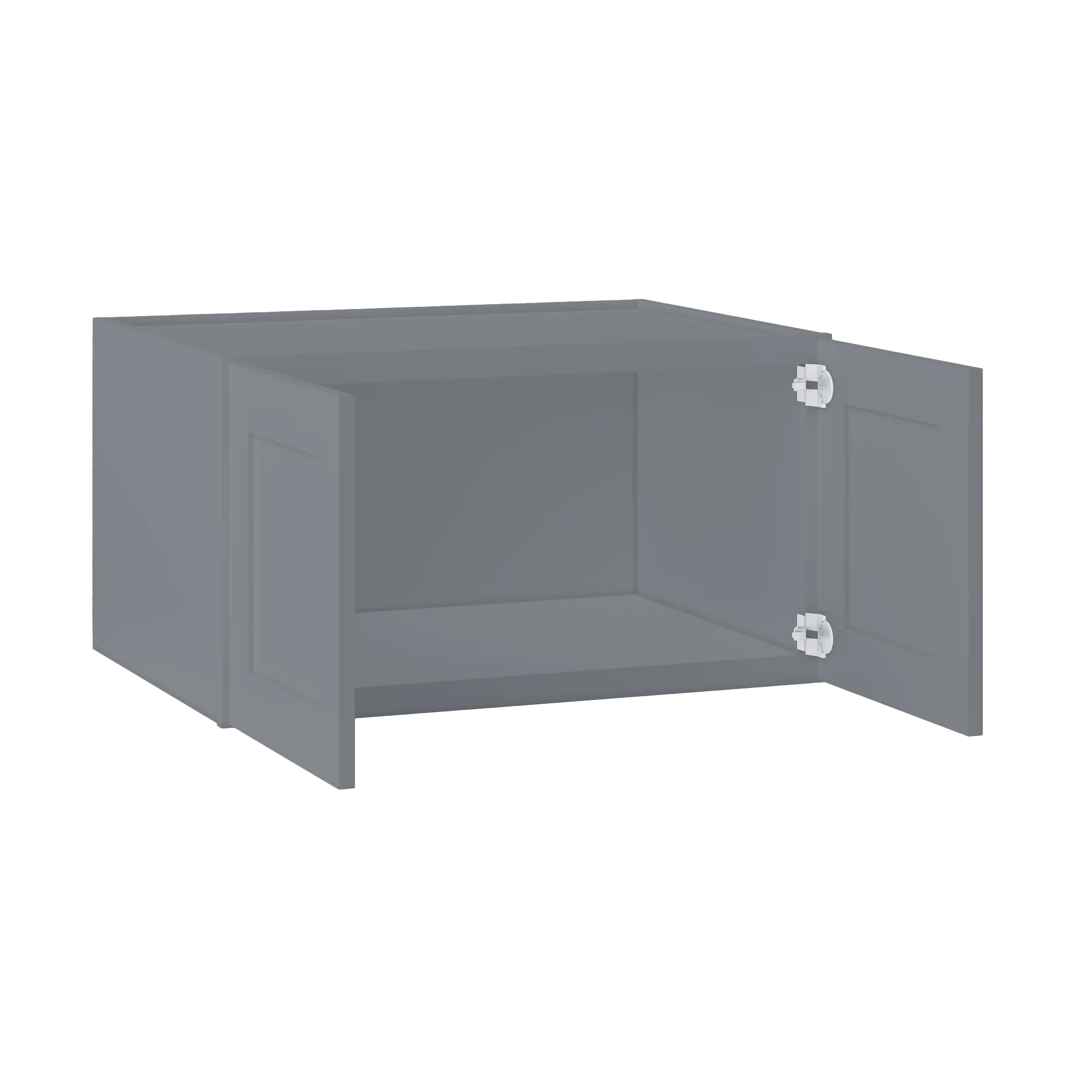 Wall Kitchen Cabinet W331824 Colonial Gray LessCare 33 in. width 18 in. height 24 in. depth - Image 4