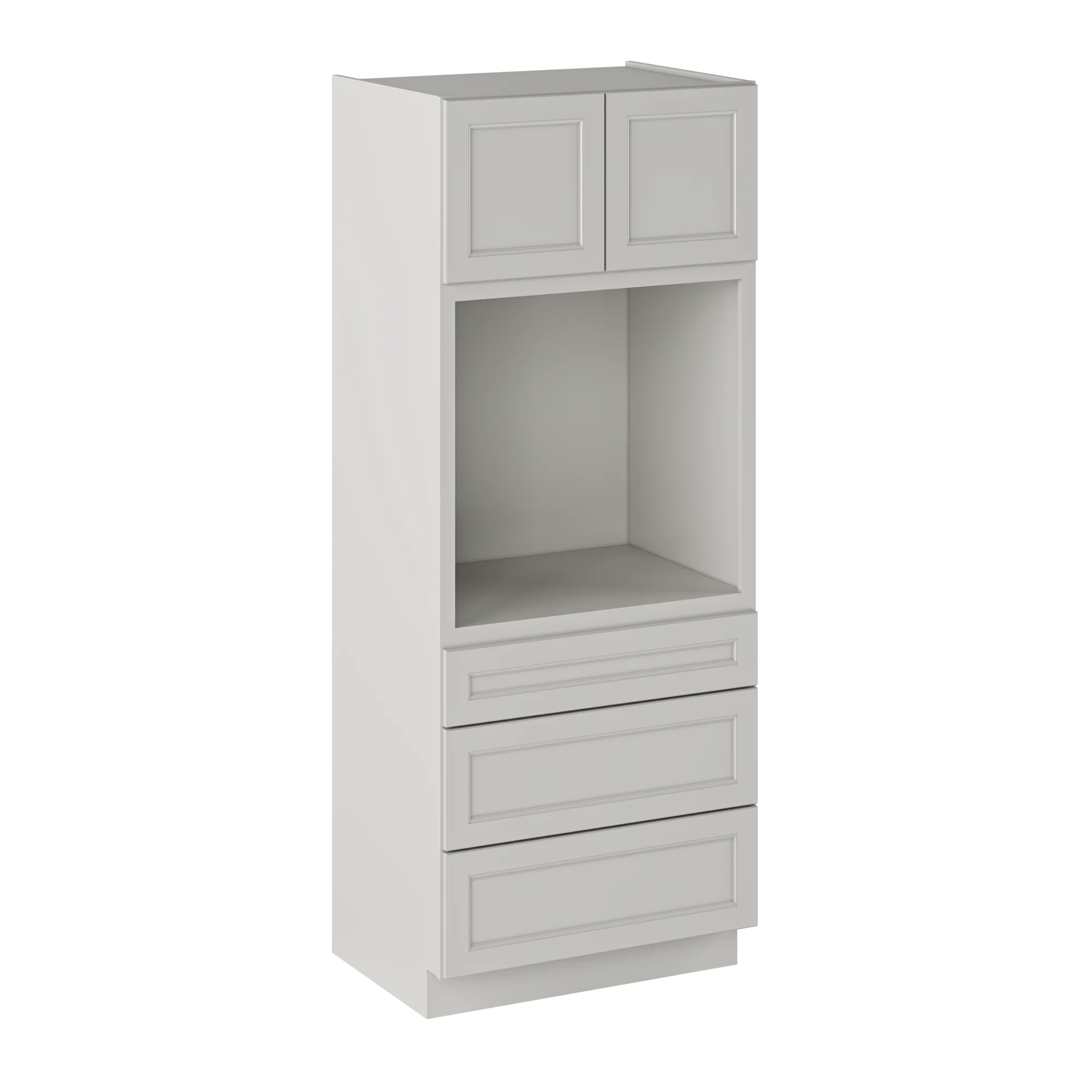 Oven Kitchen Cabinet OC3384 Milan Pearl LessCare 33 in. width 84 in. height 24 in. depth - Image 2