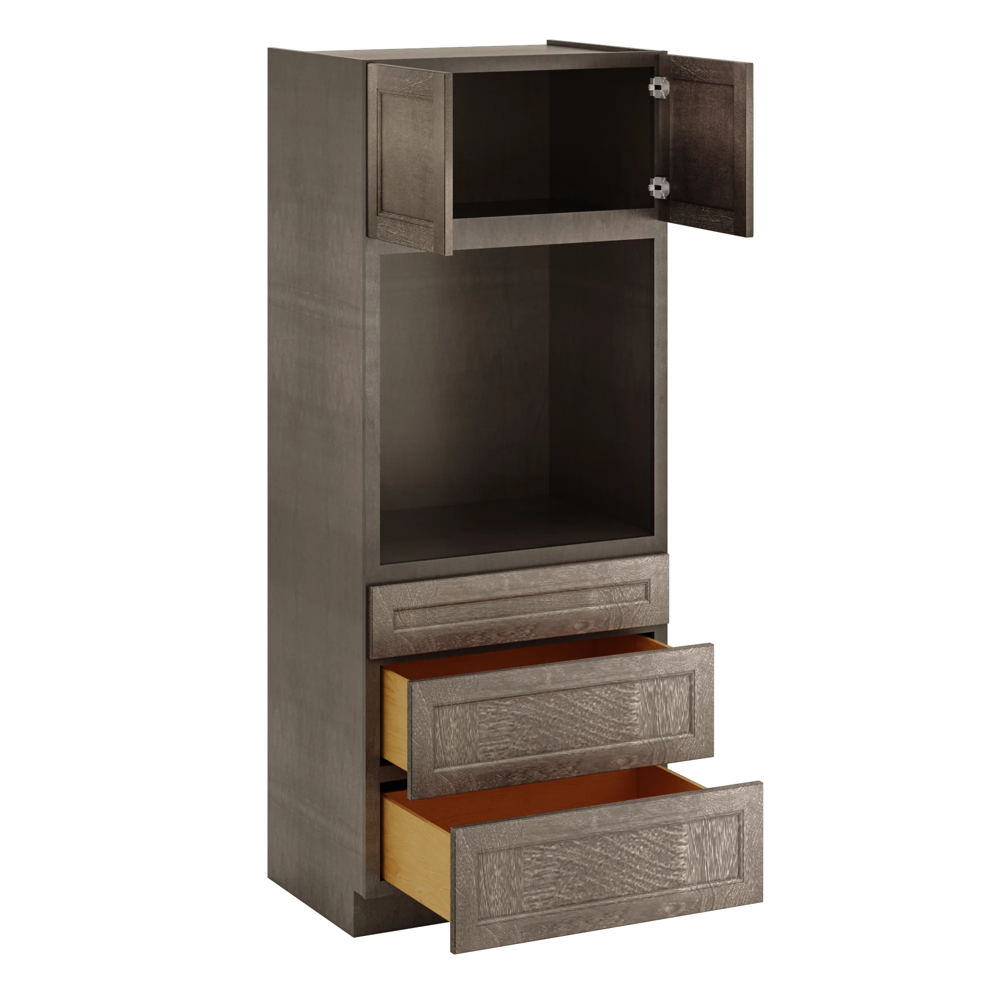 Oven Kitchen Cabinet OC3384 Milan Slate LessCare 33 in. width 84 in. height 24 in. depth - Image 4
