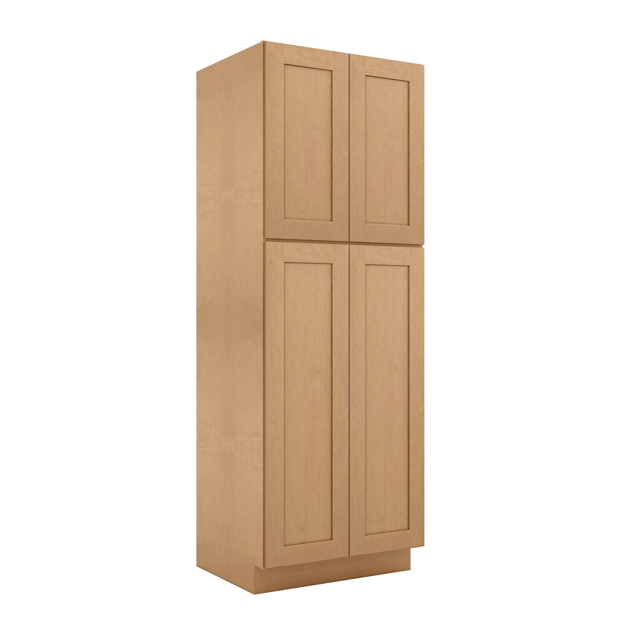 Utility Kitchen Cabinet U3084 Shaker Toffee  33"W x 84'H x 24"D - Image 2