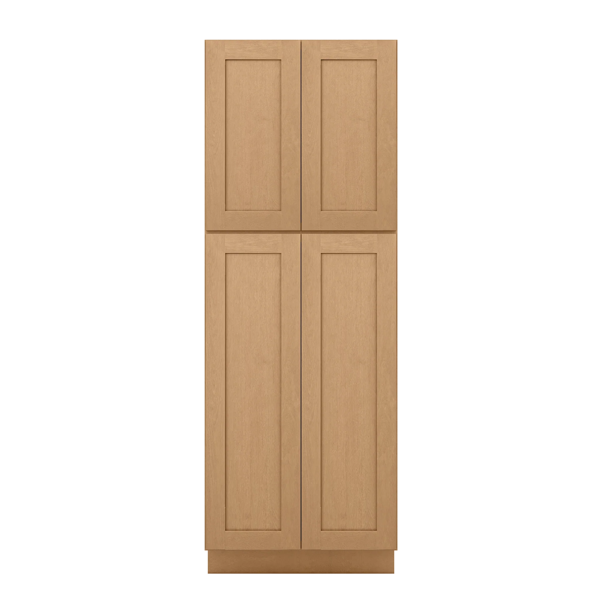 Utility Kitchen Cabinet U3084 Shaker Toffee  33"W x 84'H x 24"D - Image 3