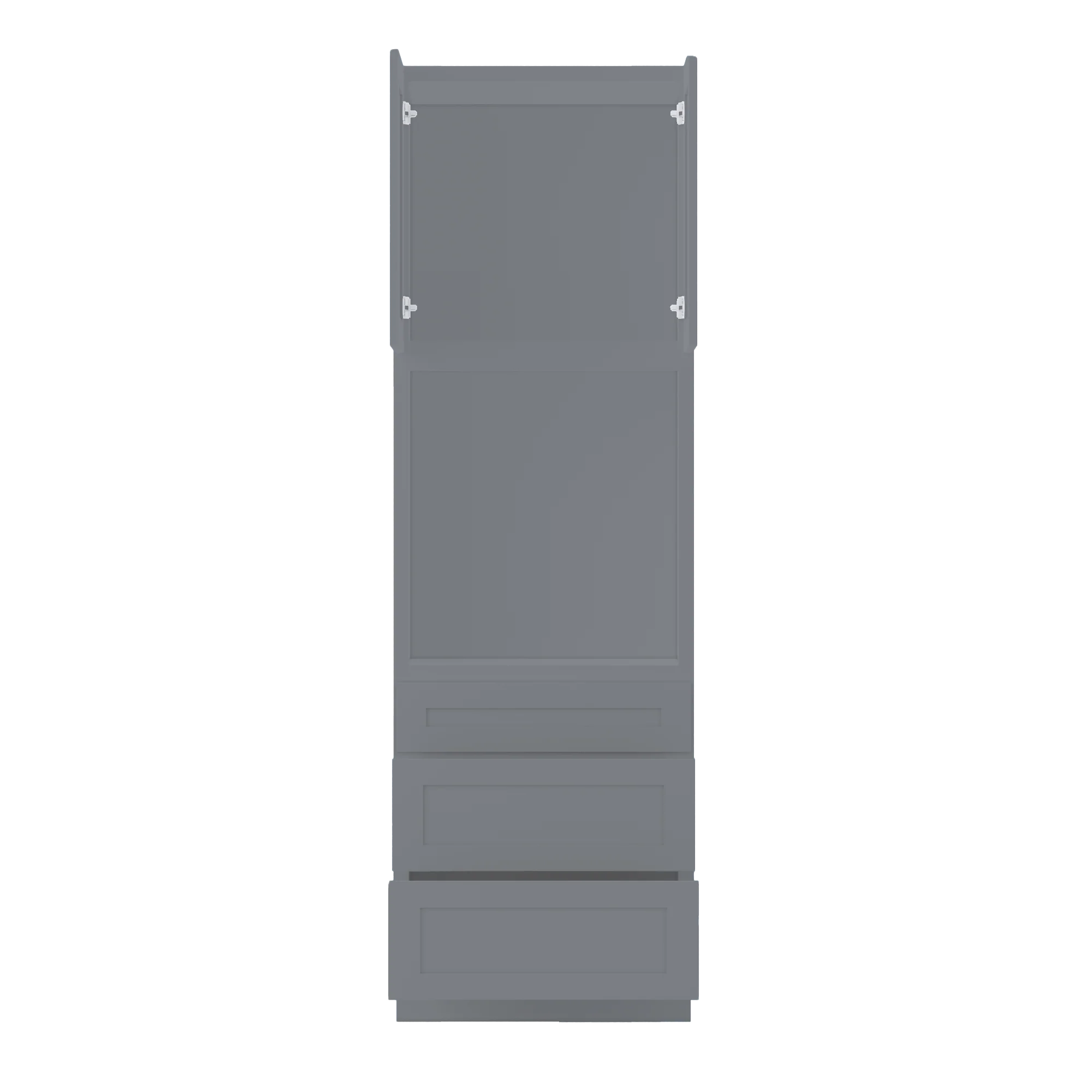 Oven Kitchen Cabinet OC3390 Colonial Gray LessCare 33 in. width 90 in. height 24 in. depth - Image 5