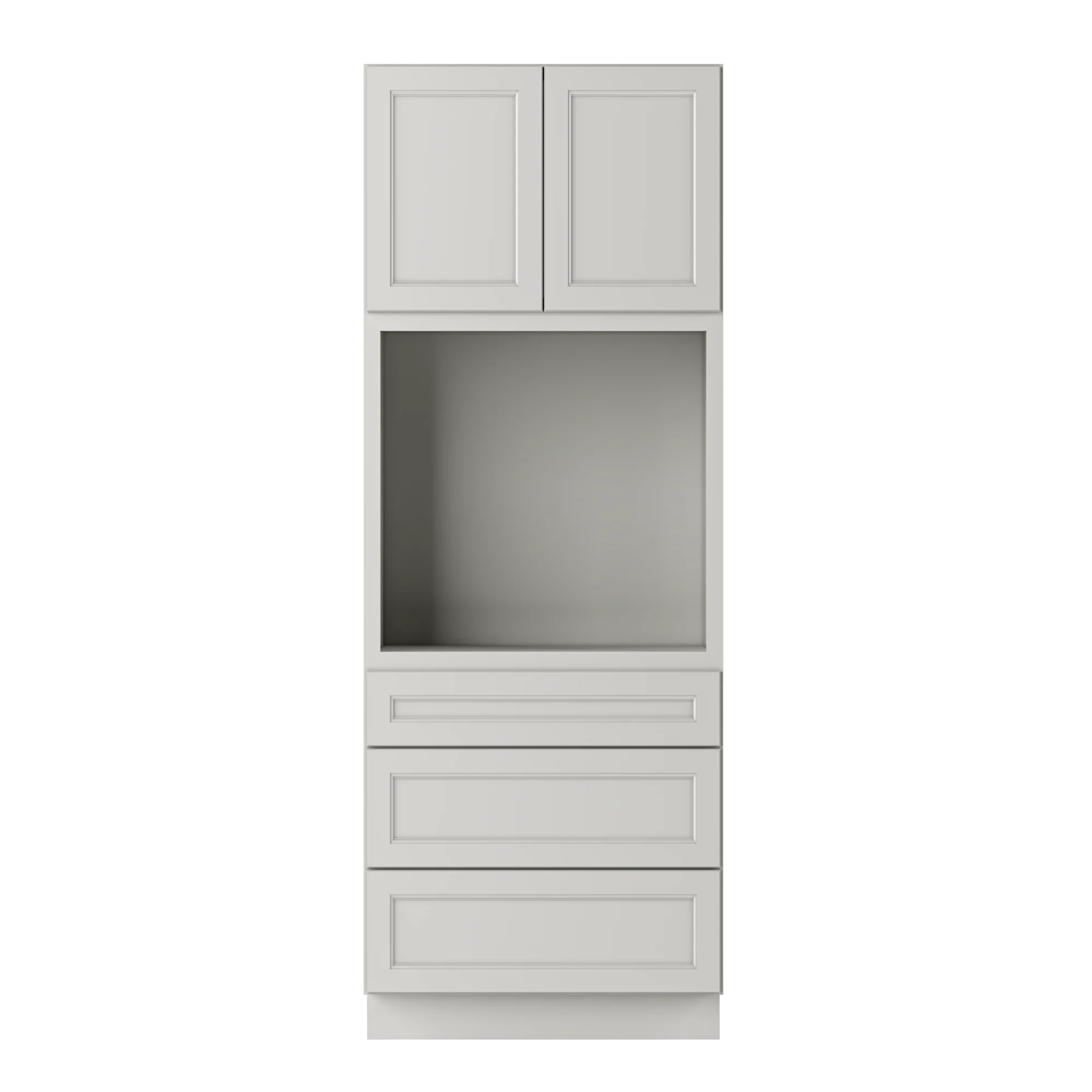 Oven Kitchen Cabinet OC3390 Milan Pearl LessCare 33 in. width 90 in. height 24 in. depth - Image 3