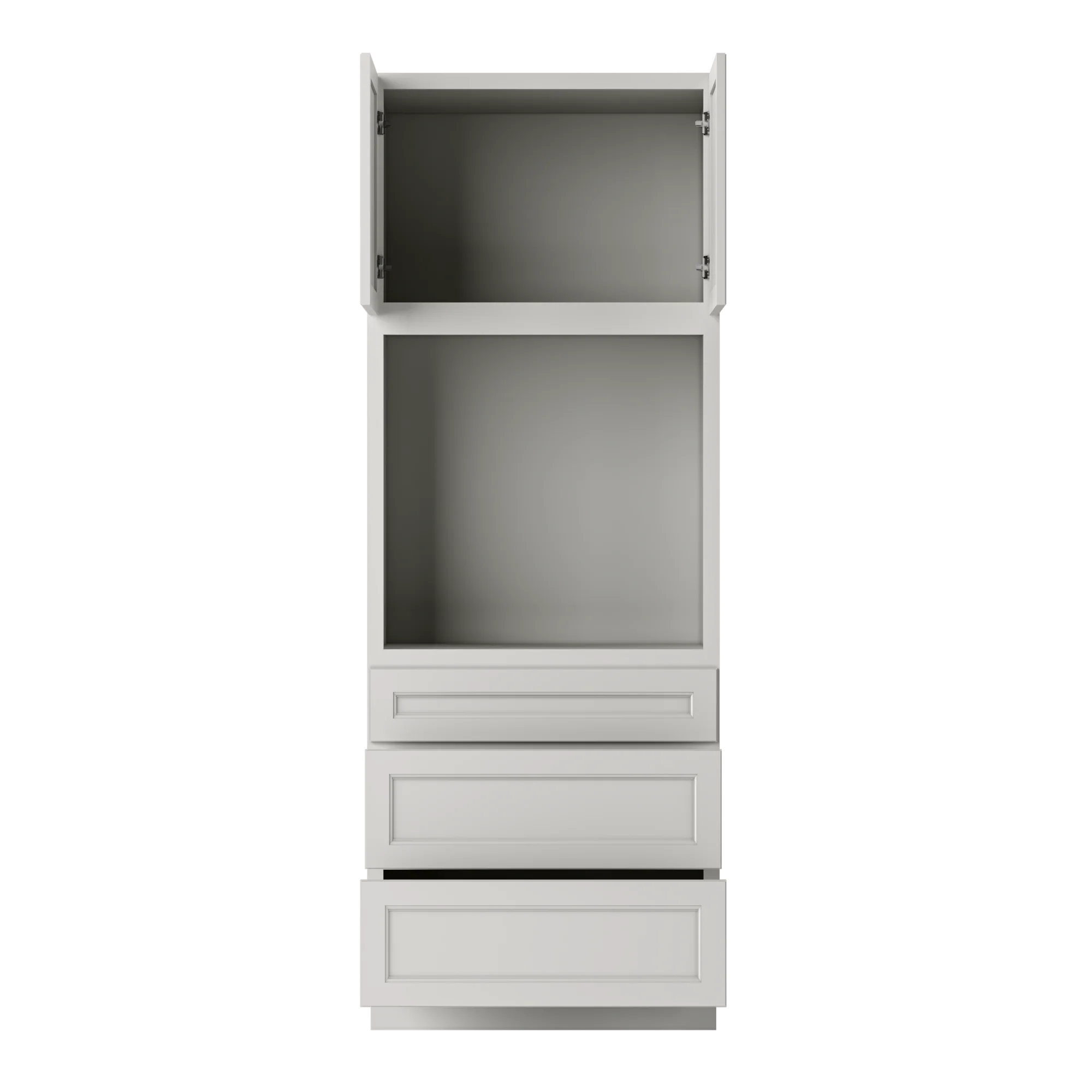 Oven Kitchen Cabinet OC3390 Milan Pearl LessCare 33 in. width 90 in. height 24 in. depth - Image 5