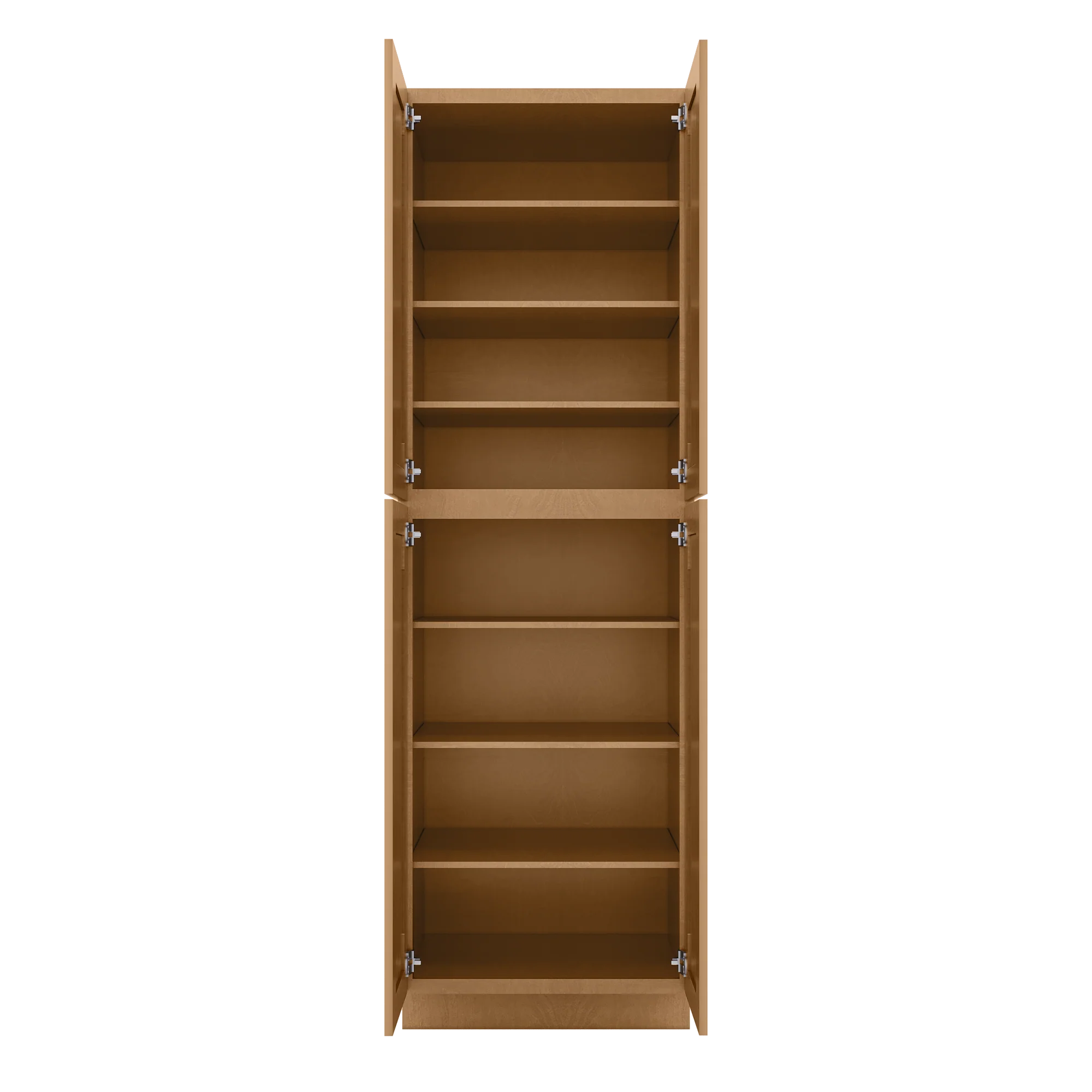 Utility Kitchen Cabinet U3096 Shaker Toffee 30"W x 84"H x 24"D - Image 5