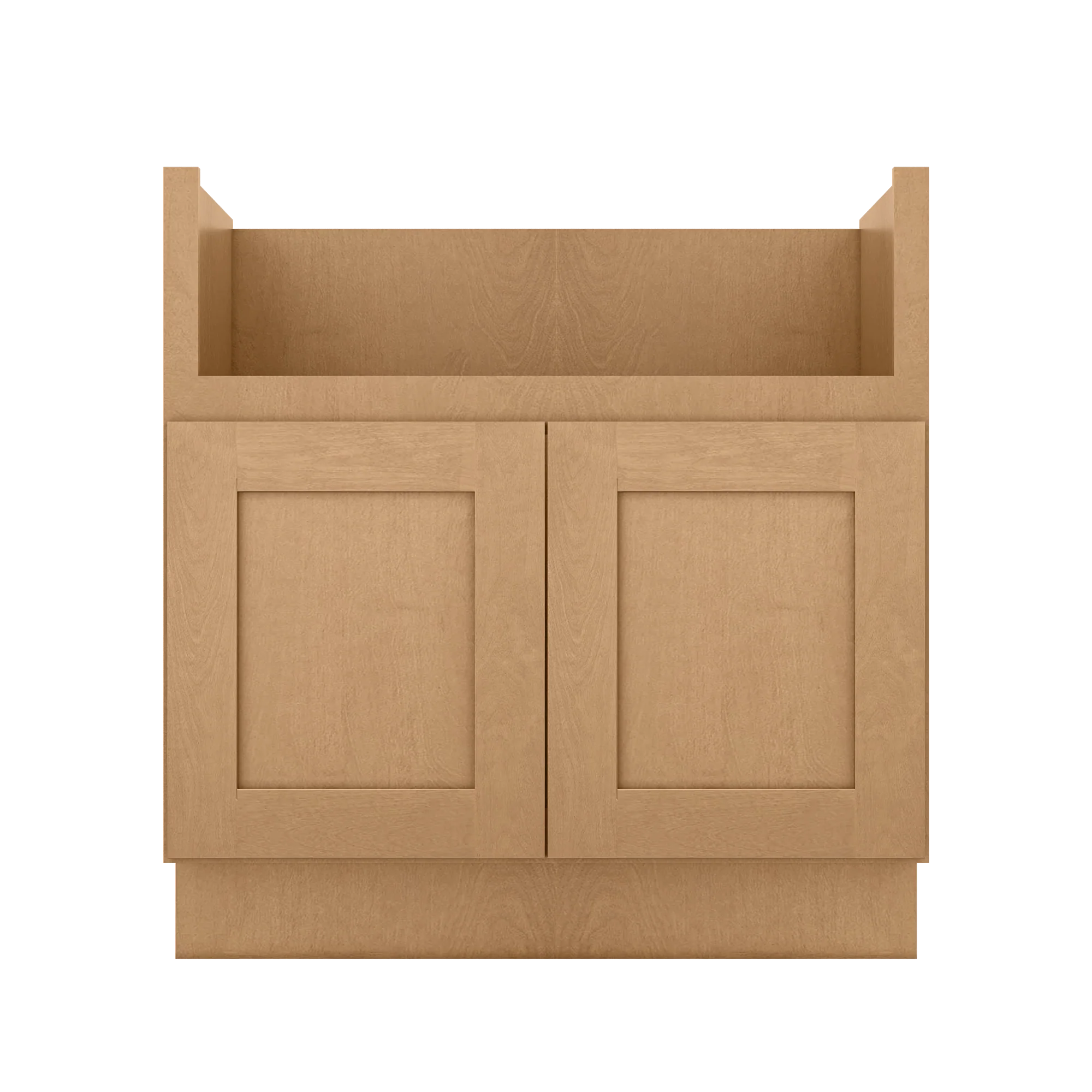 33"W Farmhouse Sink Base Cabinet - Shaker Toffee - Image 3