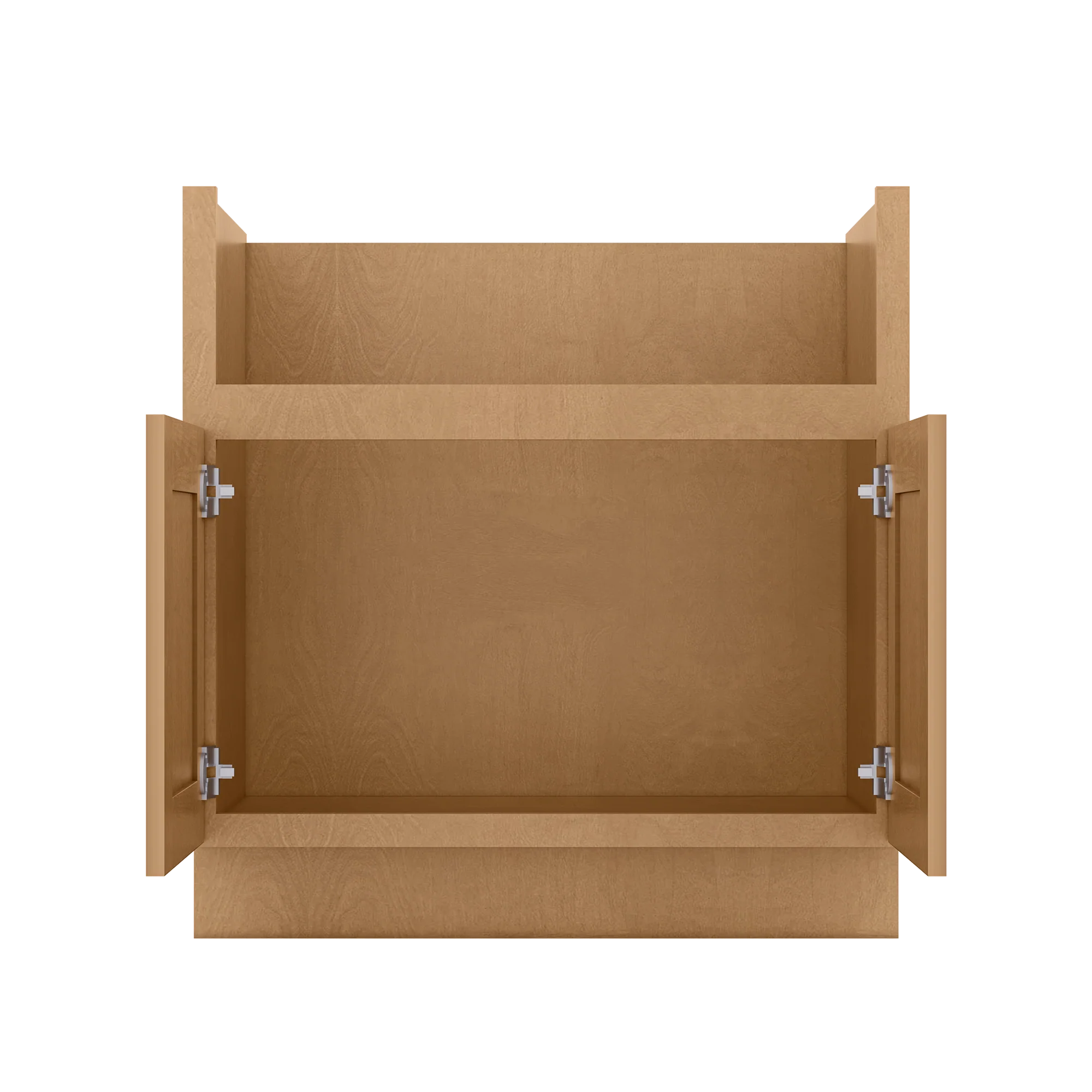 33"W Farmhouse Sink Base Cabinet - Shaker Toffee - Image 5