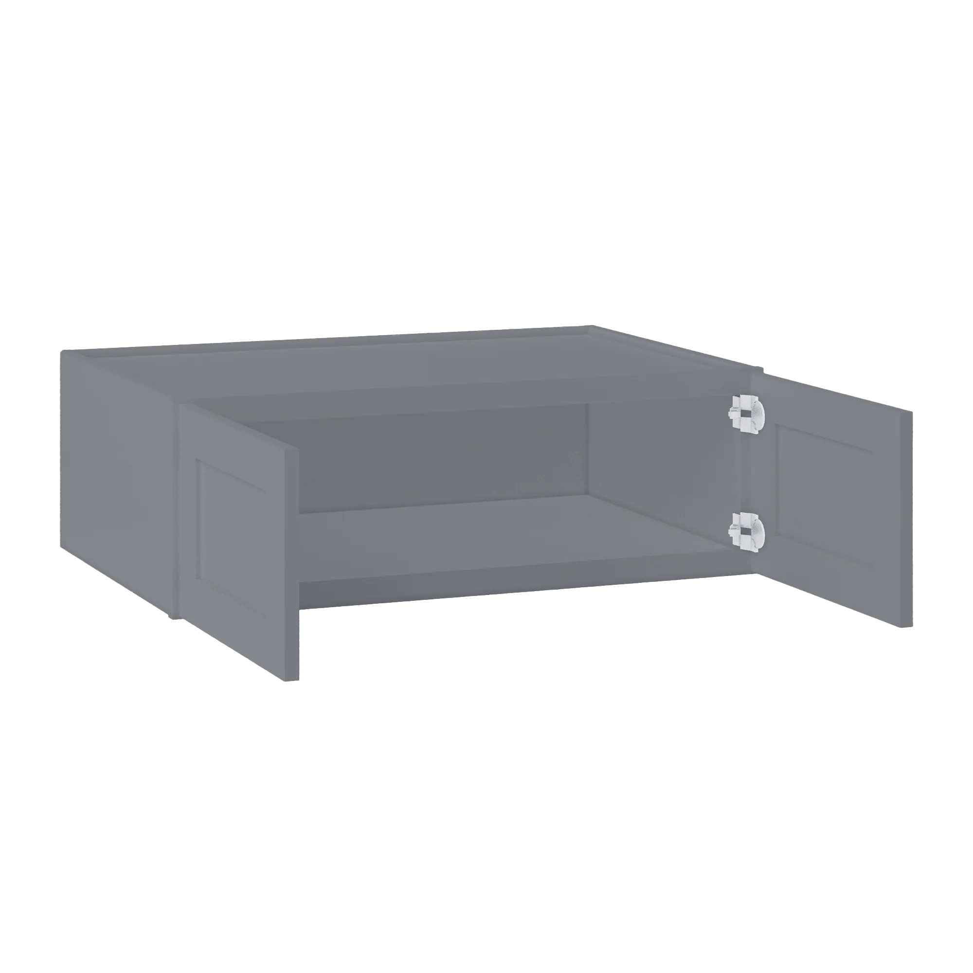 Wall Kitchen Cabinet W361224 Colonial Gray LessCare 36 in. width 12 in. height 24 in. depth - Image 4