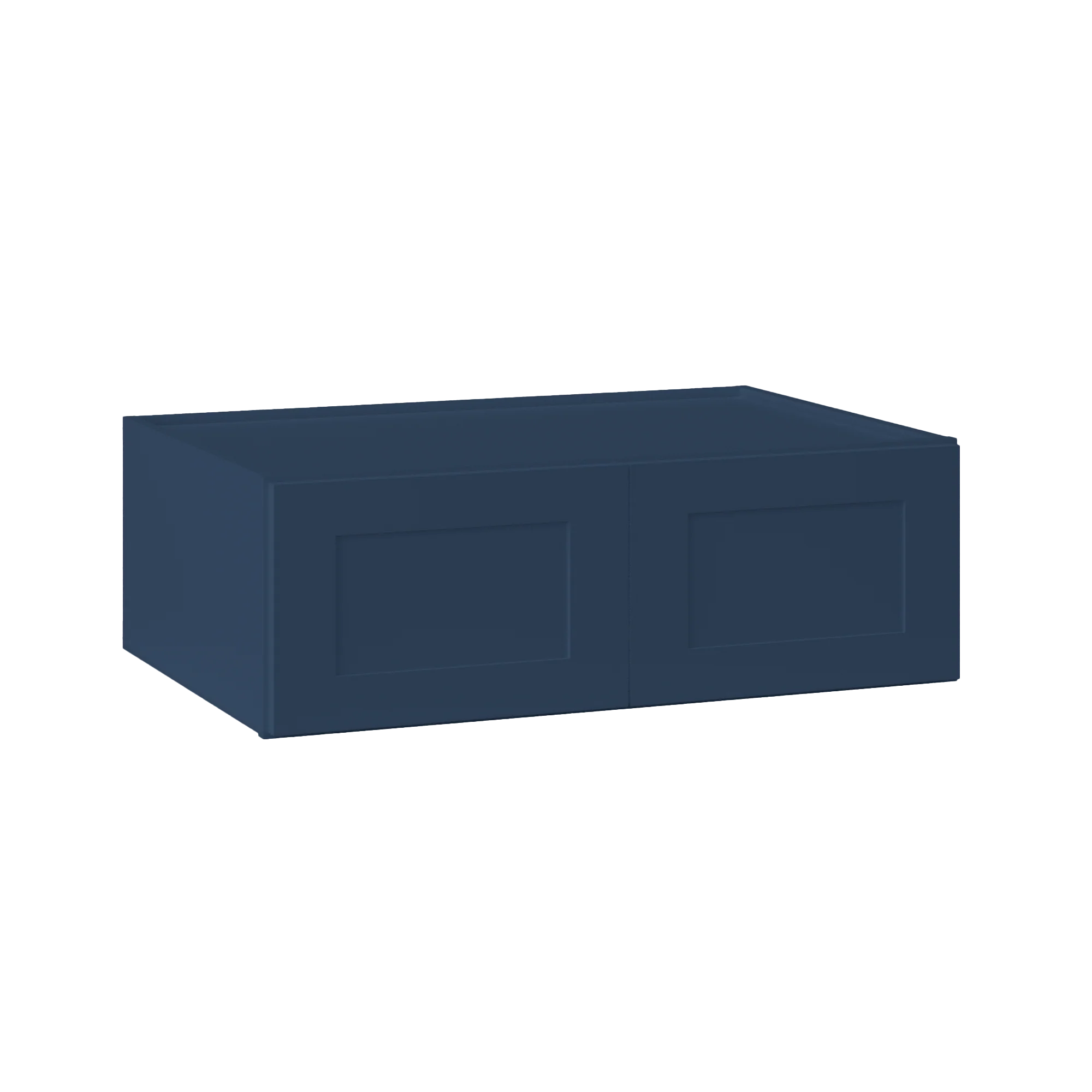 Wall Kitchen Cabinet W361224 Danbury Blue LessCare 36 in. width 12 in. height 24 in. depth - Image 2