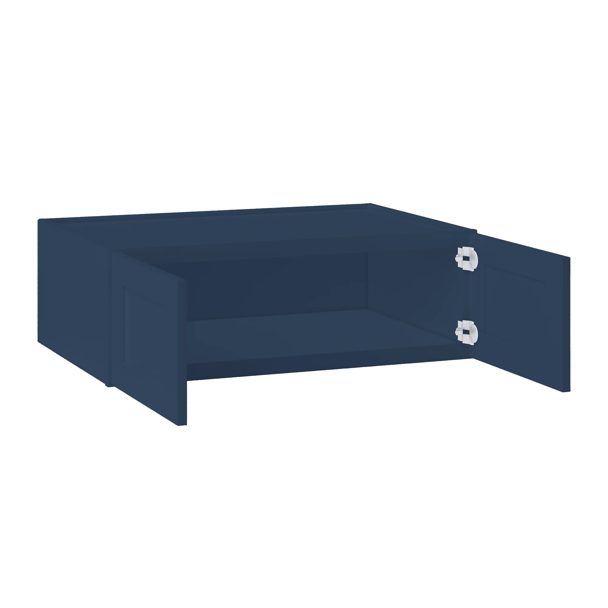 Wall Kitchen Cabinet W361224 Danbury Blue LessCare 36 in. width 12 in. height 24 in. depth - Image 4