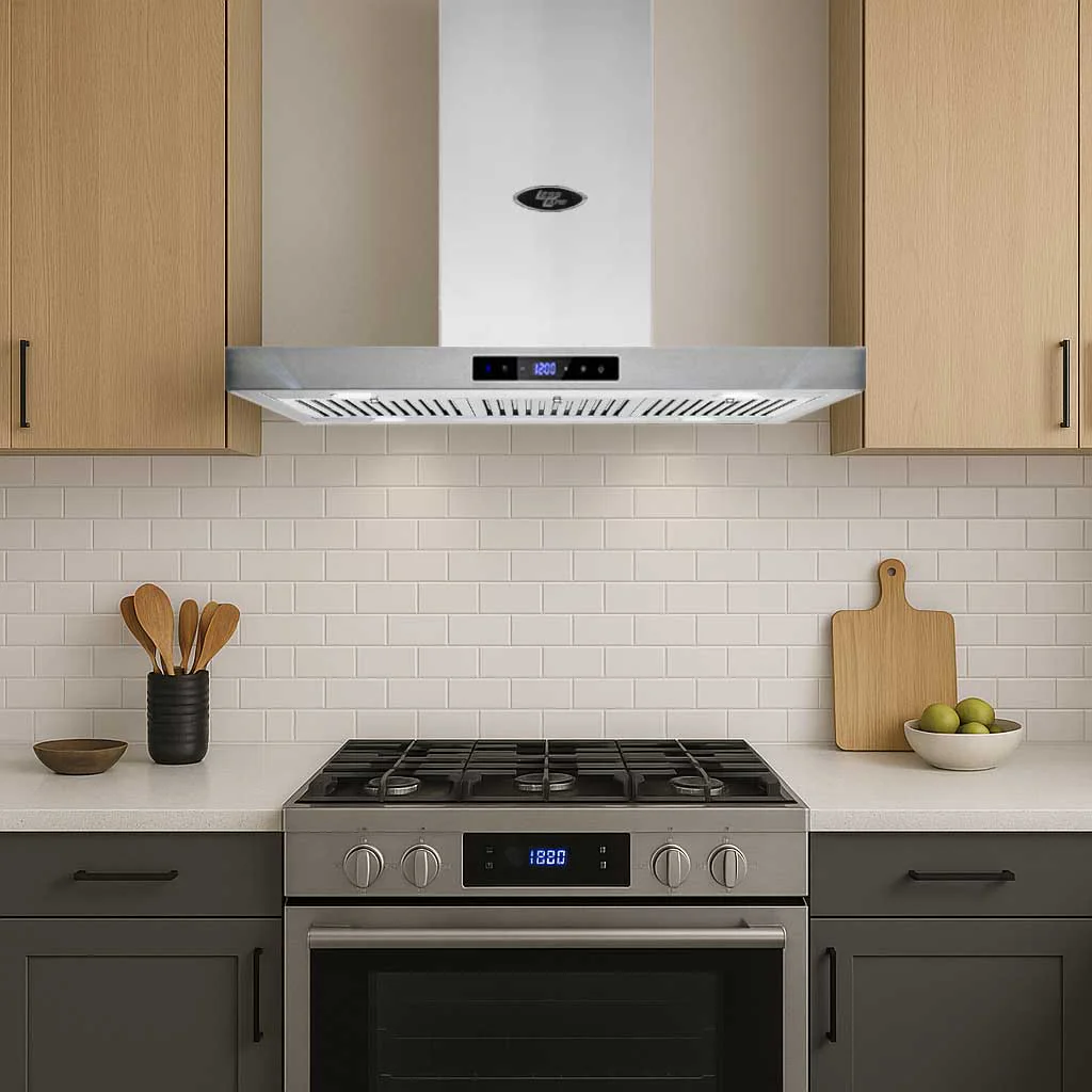 36" Wall Mount T-Shape Range Hood LH4-36 with LED - Image 2