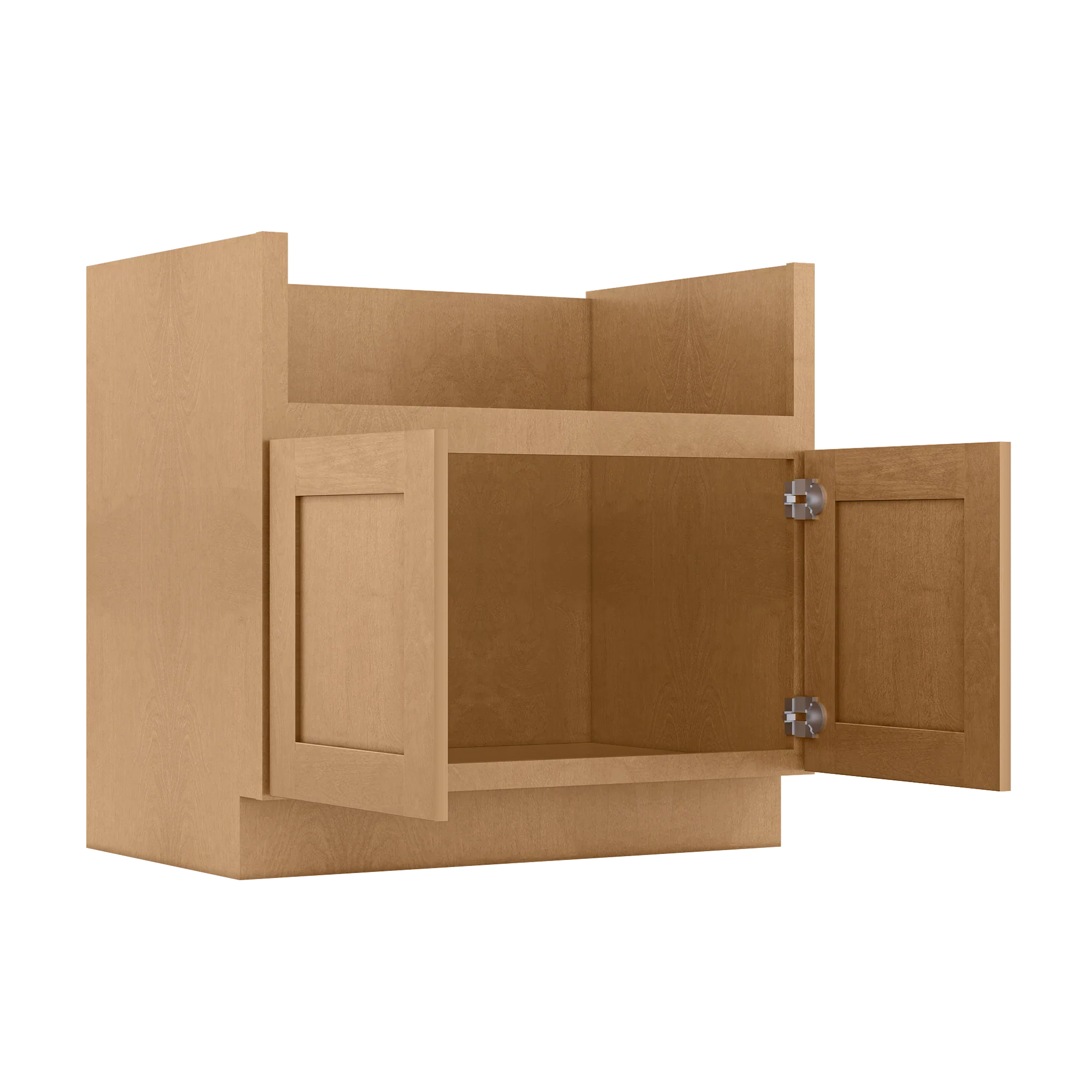 36"W Farmhouse Sink Base Cabinet - Shaker Toffee - Image 4