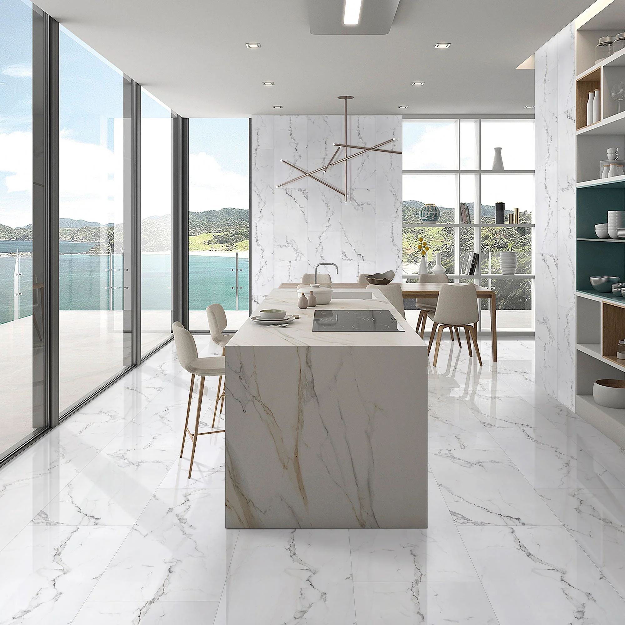6.5mm MSPC Vinyl Flooring LessCare Calacatta Matte - Image 2