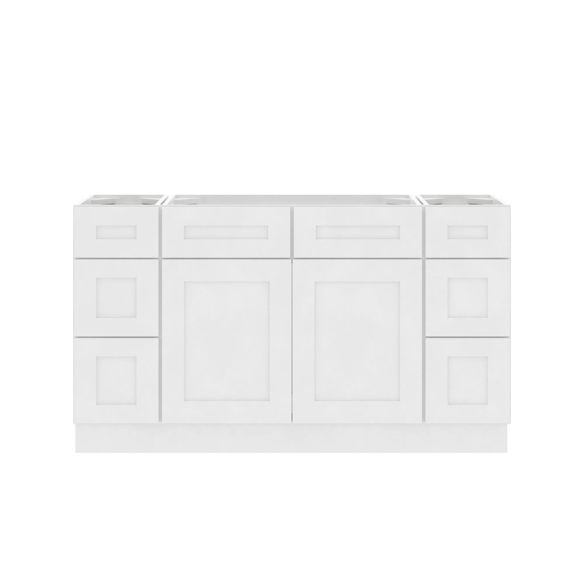 60"W x 21"D x 34.5"H Single Vanity - Alpina White - Image 2