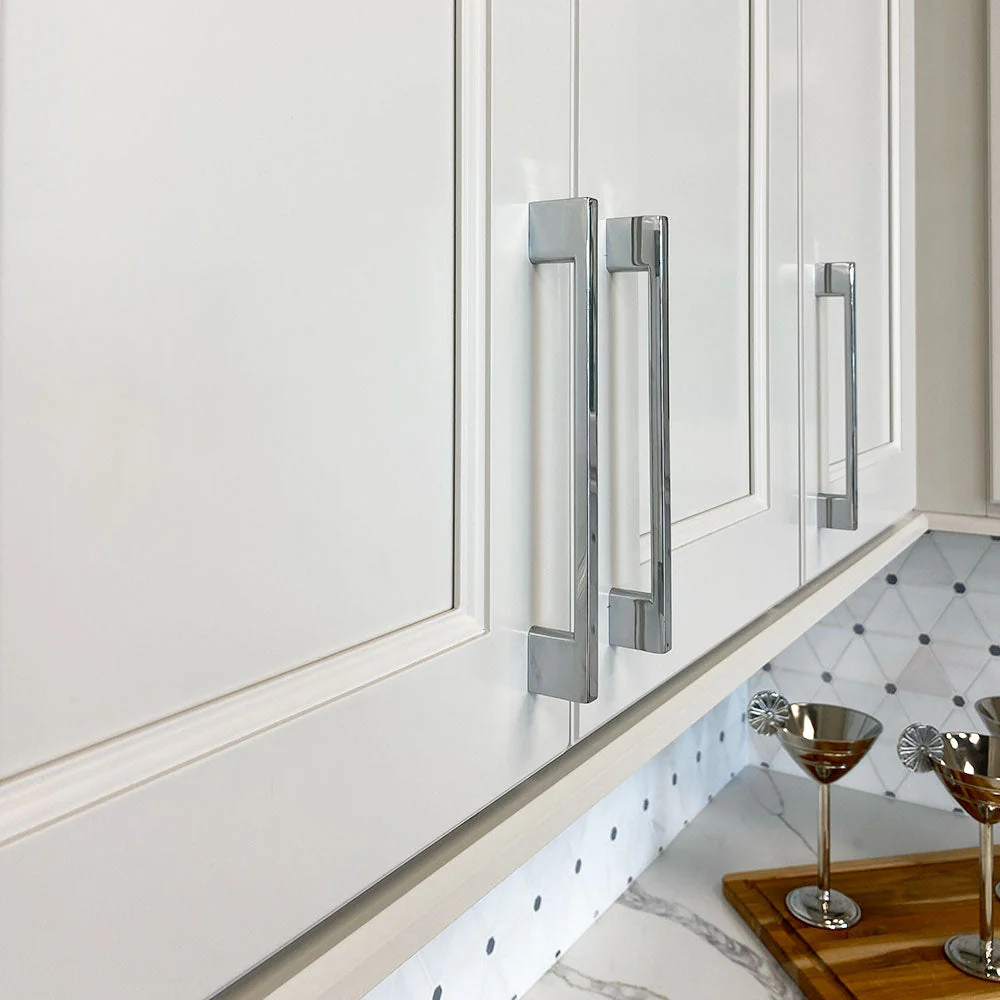 7 1/2" Chrome Cabinet Pull H8372-160C - Image 2