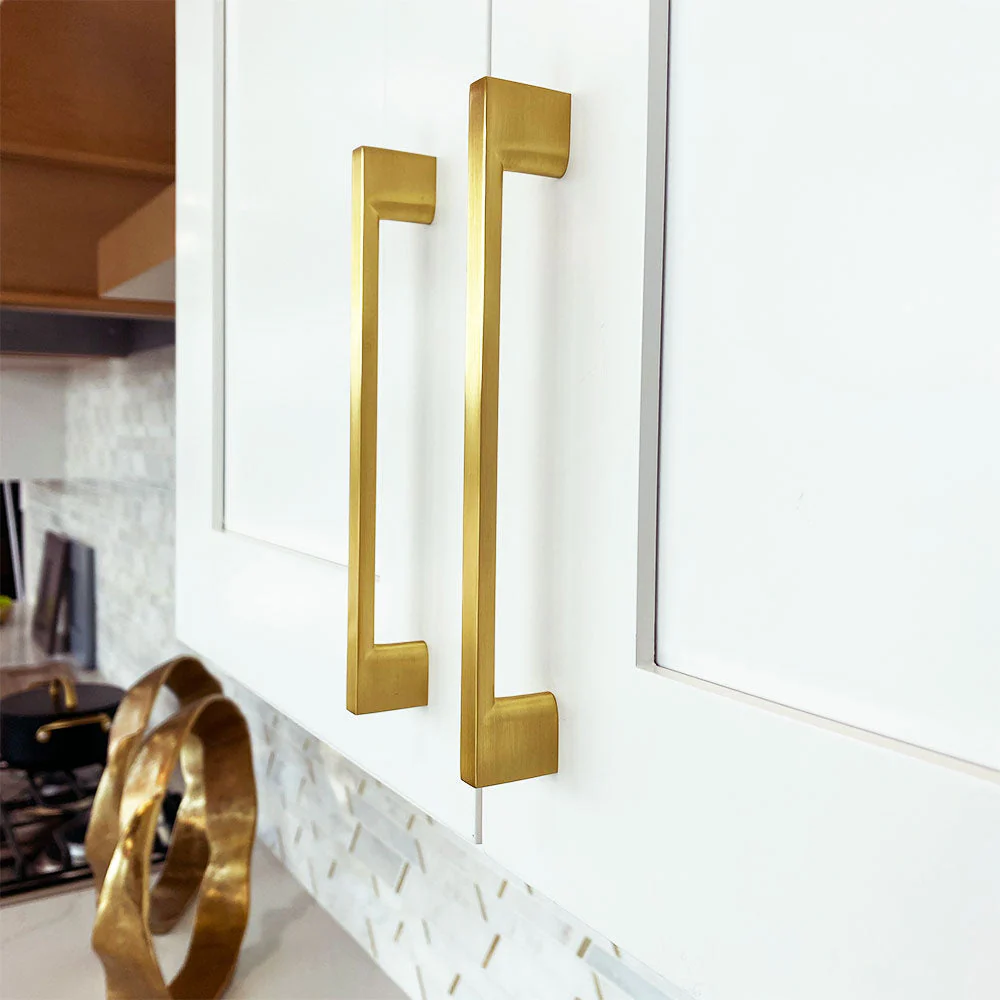 7 1/2" Gold Brushed Cabinet Pull H8372-160GB - Image 2