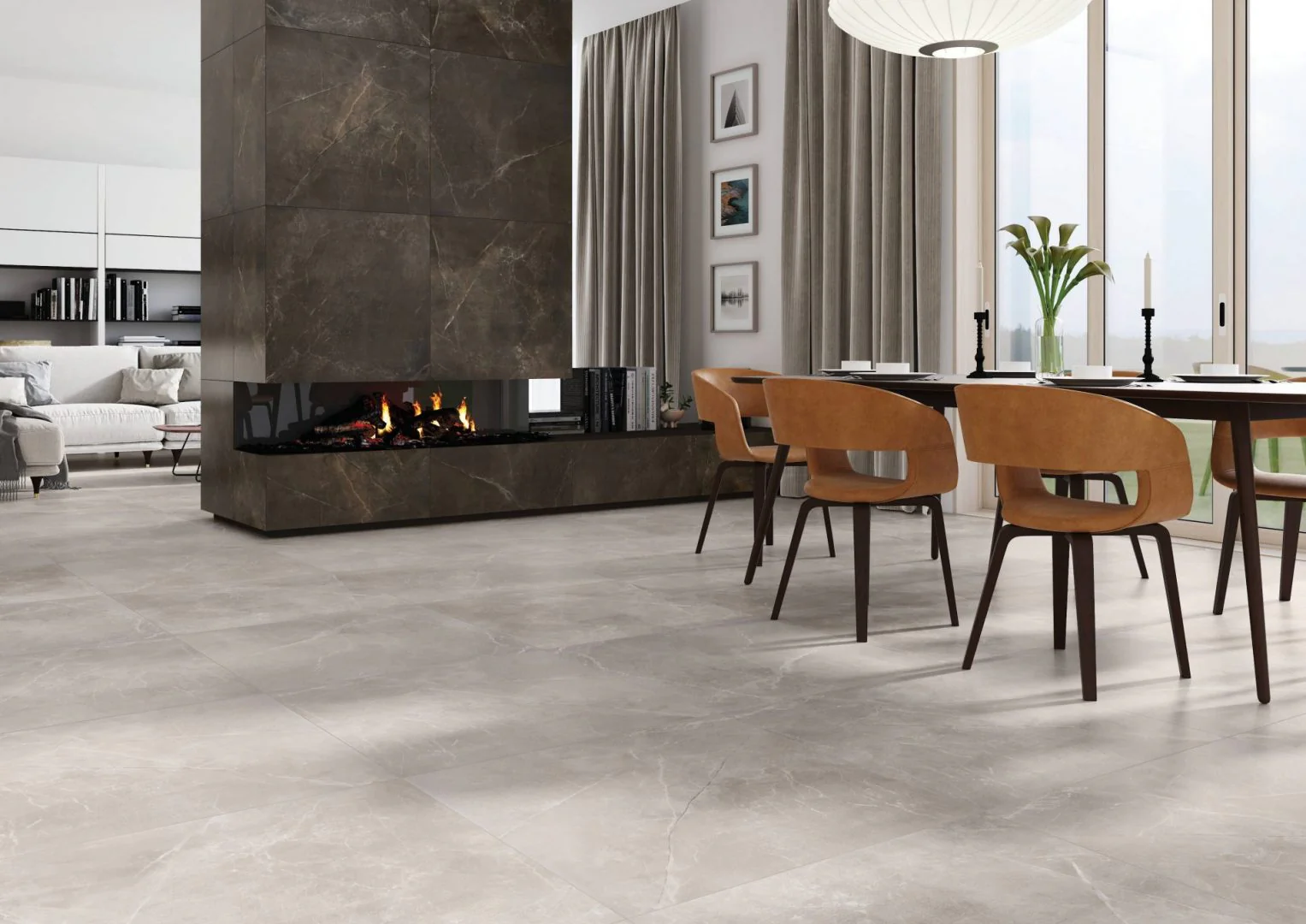 Athens Stone Sand Tile 24x24 Matt Rectified Porcelain Floor and Wall for Interior or Exterior - Image 2