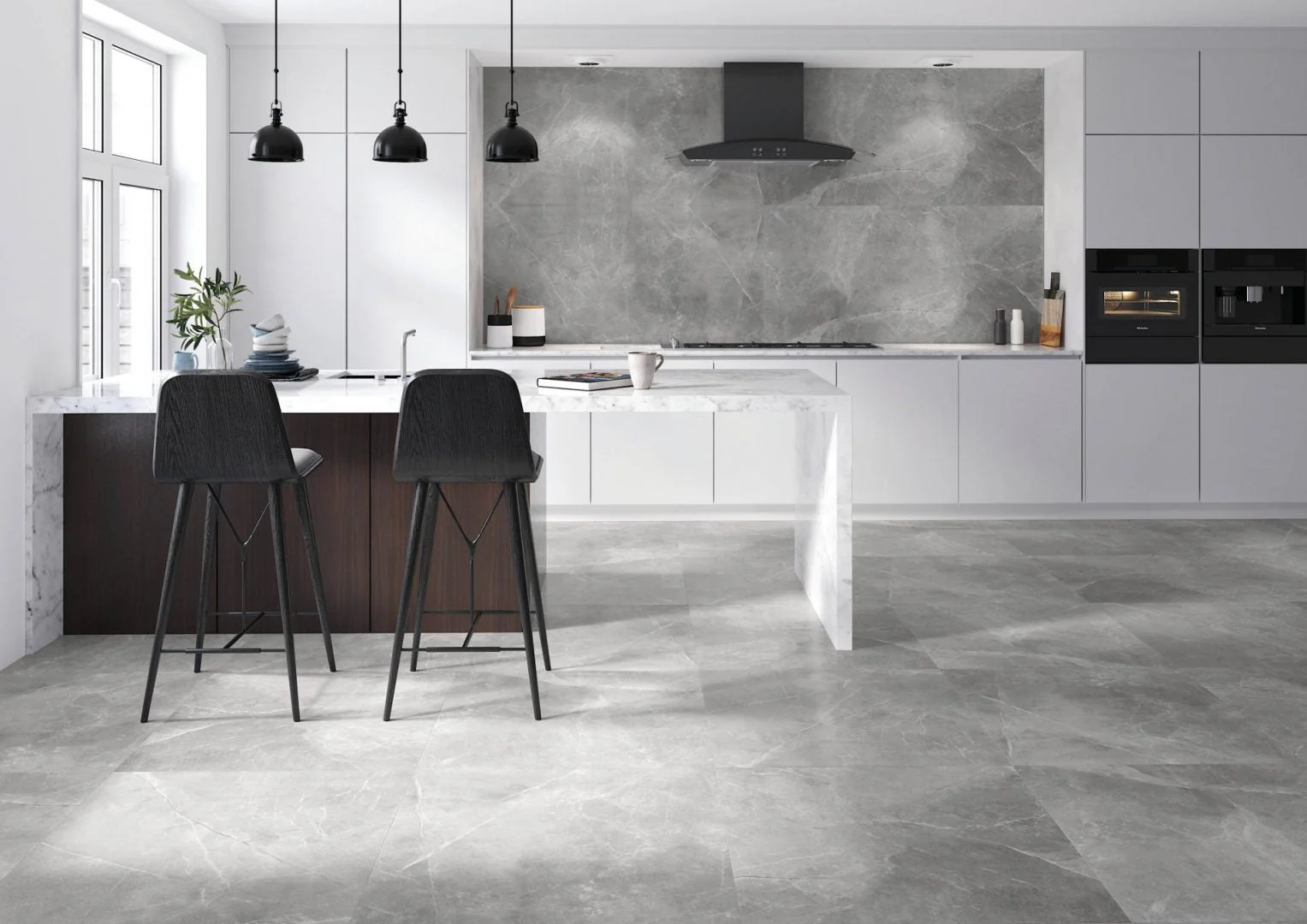 Athens Stone Silver Tile 24x24 Matt Rectified Porcelain Floor and Wall for Interior or Exterior - Image 3