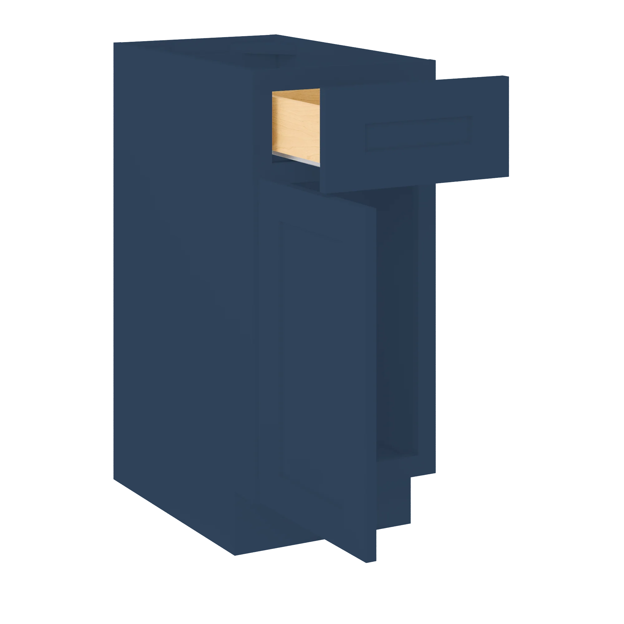 Base Kitchen Cabinet B15 Danbury Blue LessCare 15 in. width 34.5 in. height 24 in. depth - Image 4