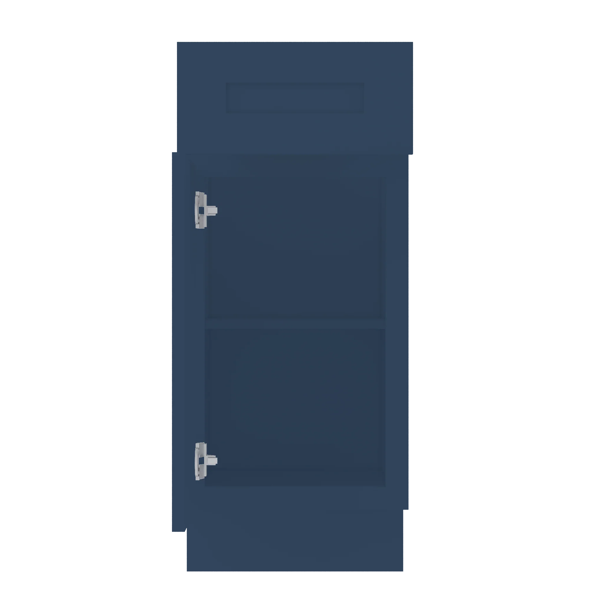 Base Kitchen Cabinet B15 Danbury Blue LessCare 15 in. width 34.5 in. height 24 in. depth - Image 5