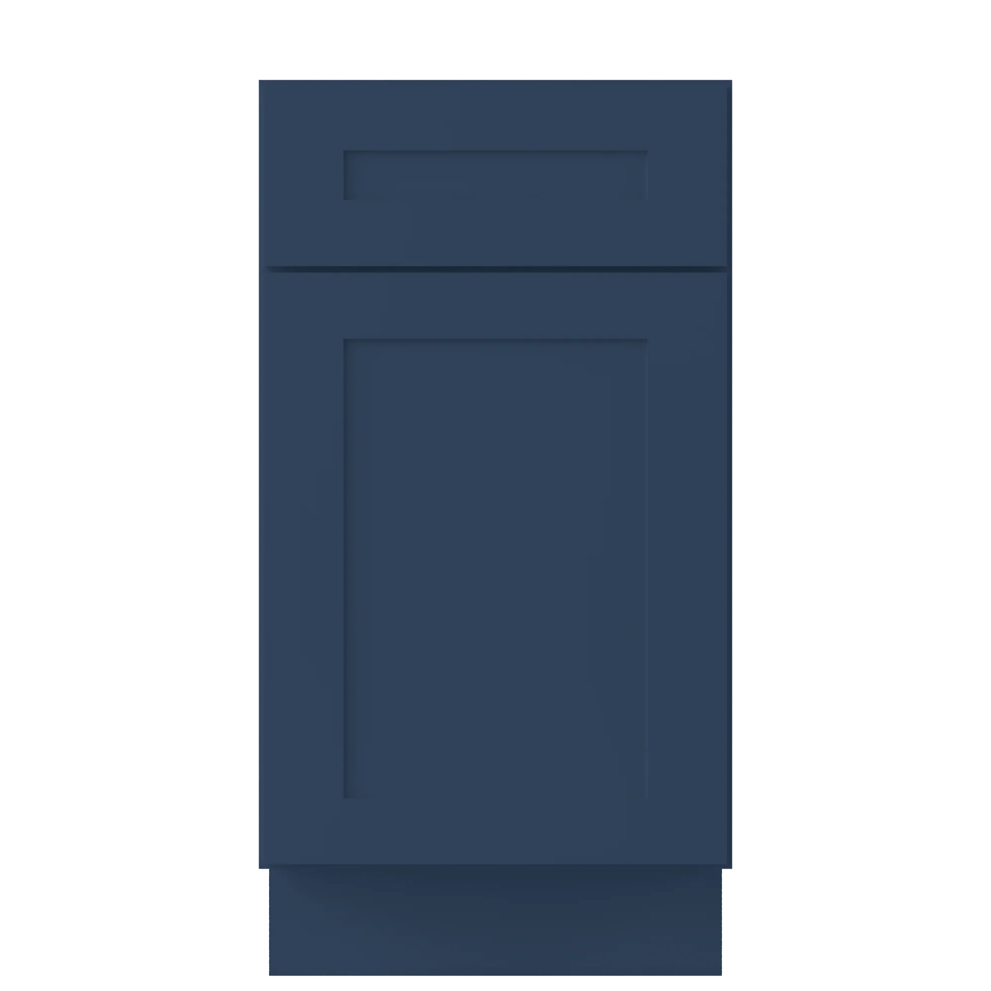 Base Kitchen Cabinet B18 Danbury Blue LessCare 18 in. width 34.5 in. height 24 in. depth - Image 3