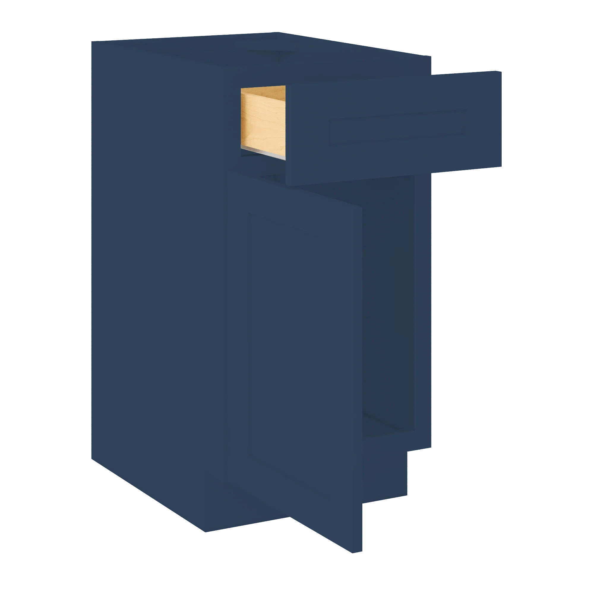 Base Kitchen Cabinet B18 Danbury Blue LessCare 18 in. width 34.5 in. height 24 in. depth - Image 4
