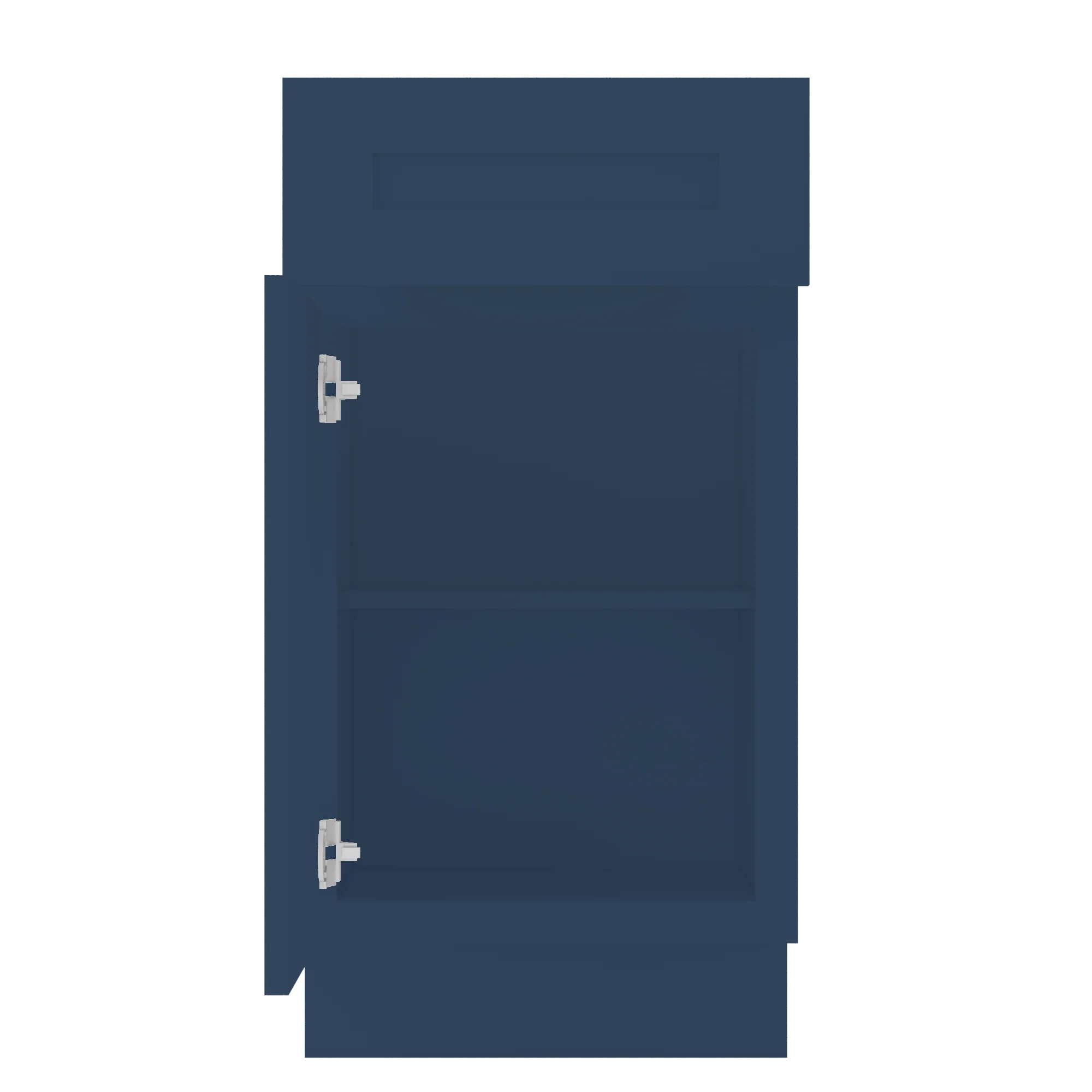 Base Kitchen Cabinet B18 Danbury Blue LessCare 18 in. width 34.5 in. height 24 in. depth - Image 5