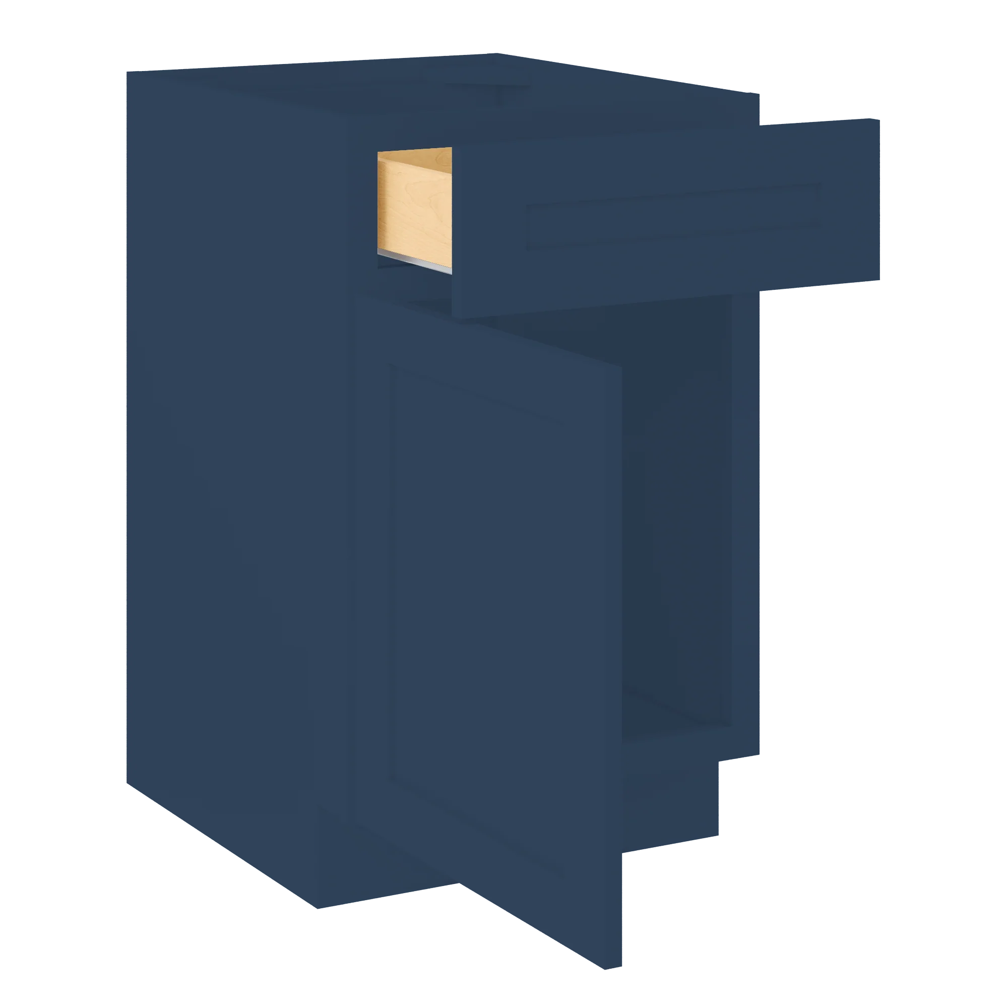 Base Kitchen Cabinet B21 Danbury Blue LessCare 21 in. width 34.5 in. height 24 in. depth - Image 4