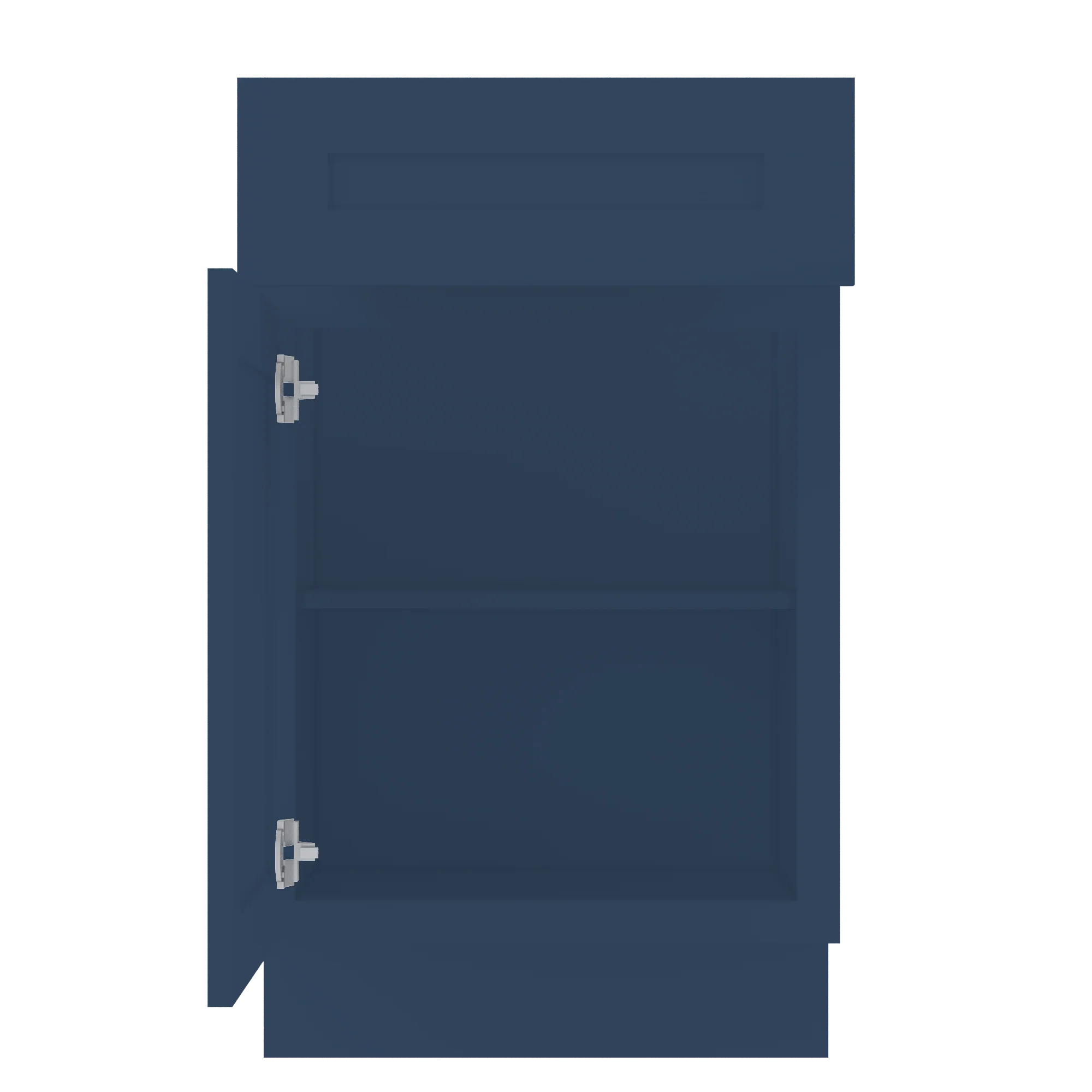 Base Kitchen Cabinet B21 Danbury Blue LessCare 21 in. width 34.5 in. height 24 in. depth - Image 5