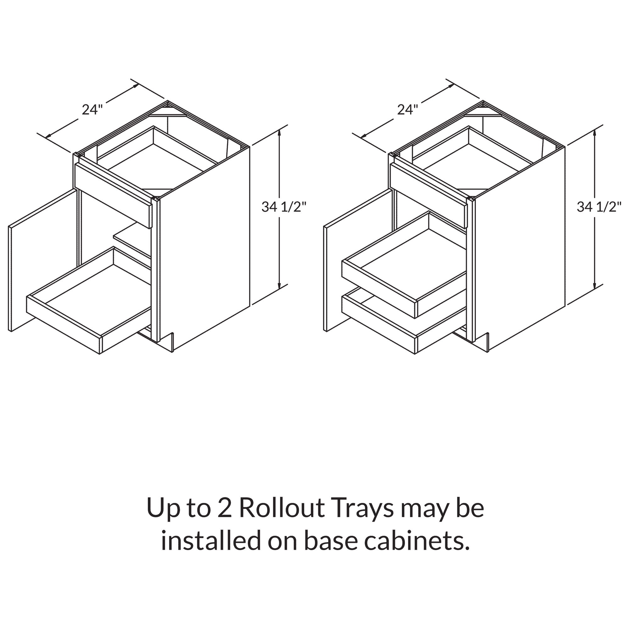 Rollout Cabinetry Drawer Upgrade for 21"W Cabinet - Image 3