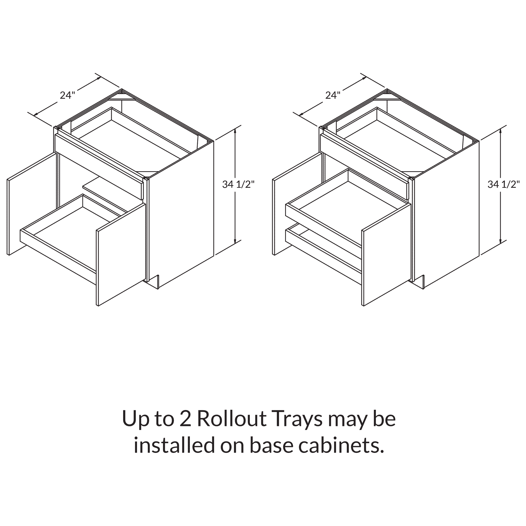Rollout Cabinetry Drawer Upgrade for 24"W Cabinet - Image 3