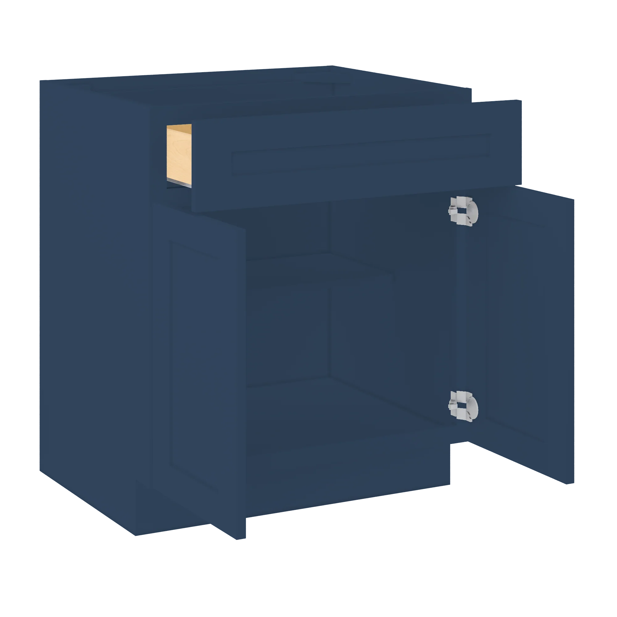 Base Kitchen Cabinet B30 Danbury Blue LessCare 30 in. width 34.5 in. height 24 in. depth - Image 4