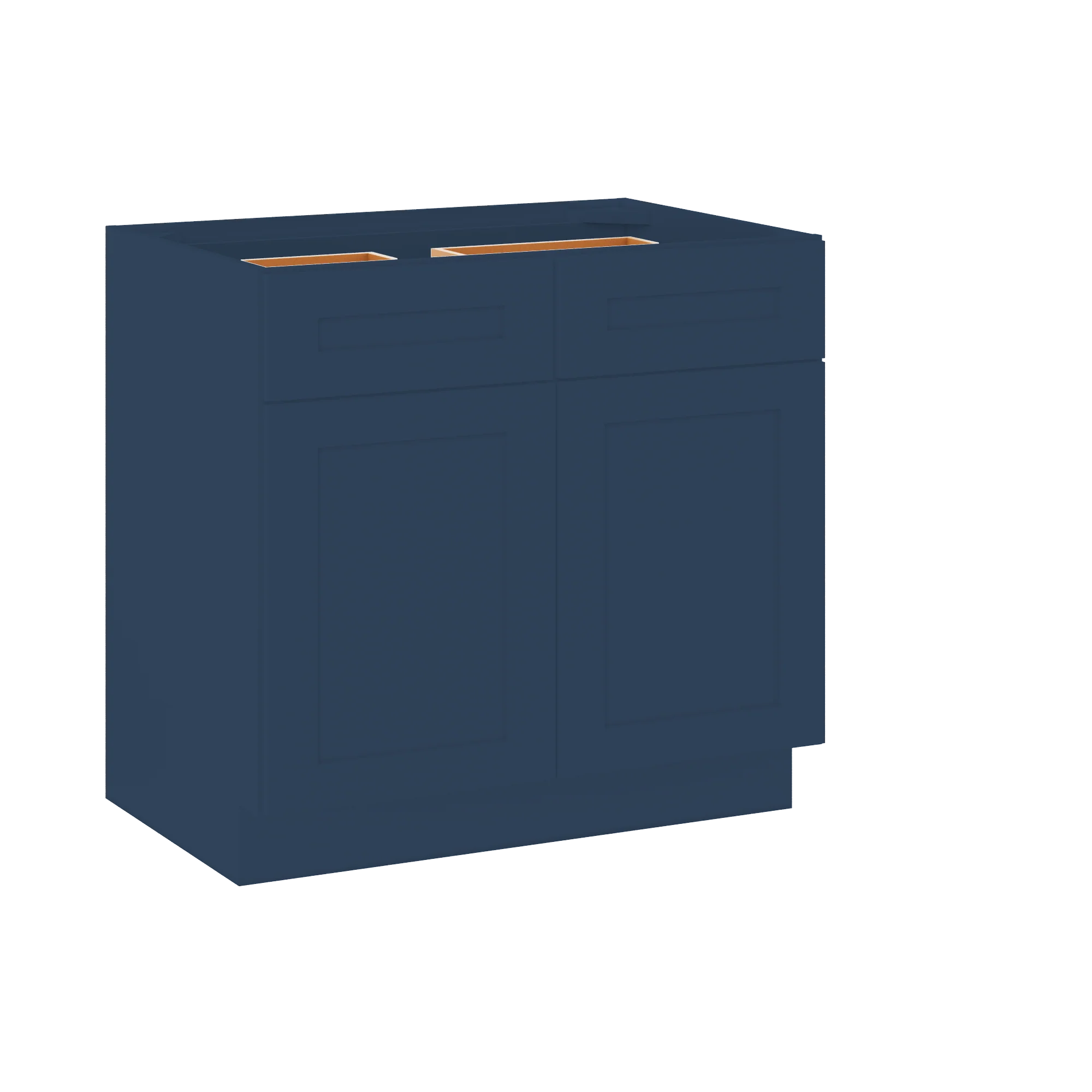 Base Kitchen Cabinet B36 Danbury Blue LessCare 36 in. width 34.5 in. height 24 in. depth - Image 2