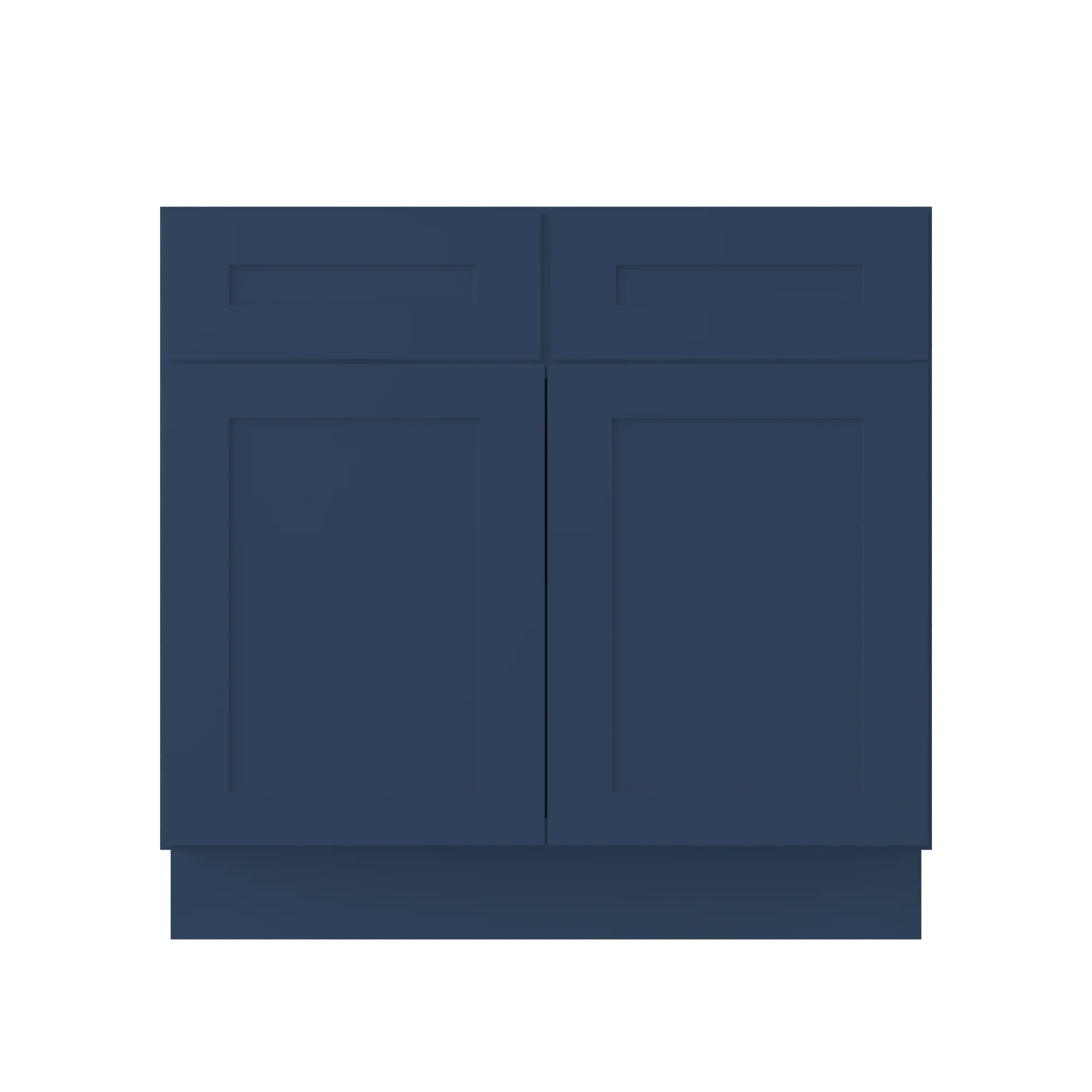 Base Kitchen Cabinet B36 Danbury Blue LessCare 36 in. width 34.5 in. height 24 in. depth - Image 3