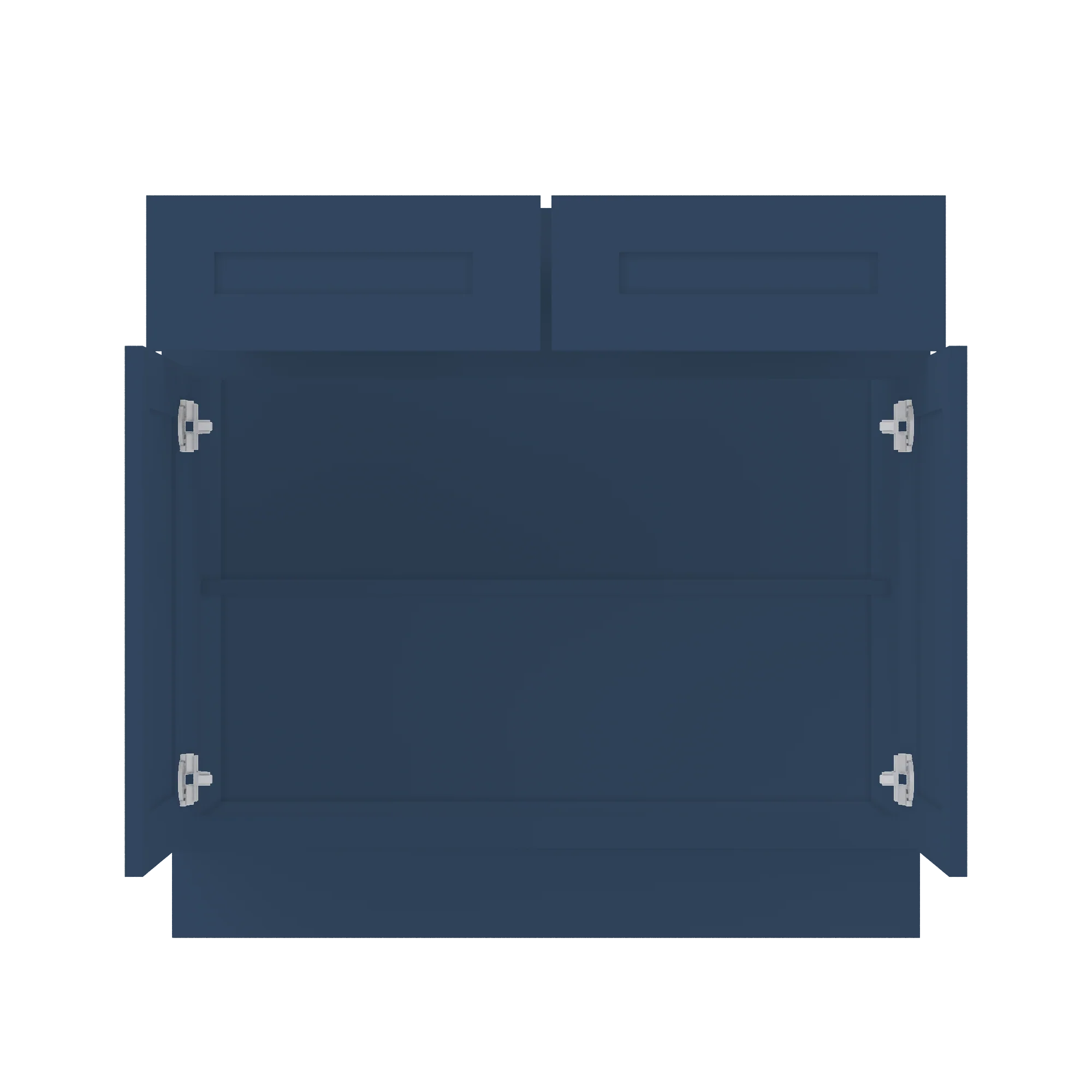 Base Kitchen Cabinet B36 Danbury Blue LessCare 36 in. width 34.5 in. height 24 in. depth - Image 5